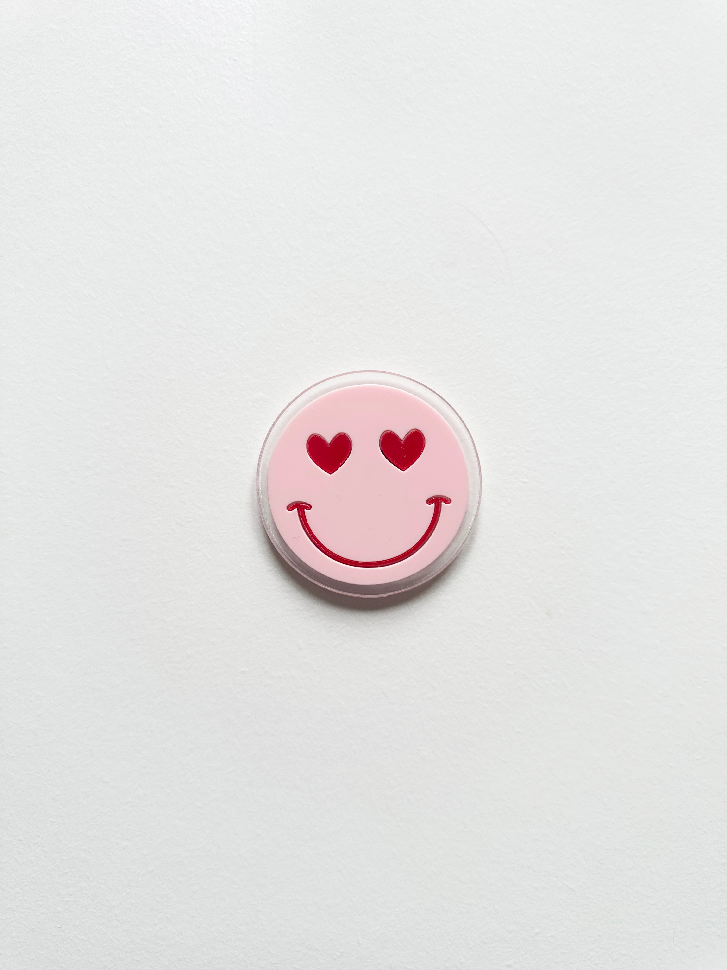 Heart face locker magnet