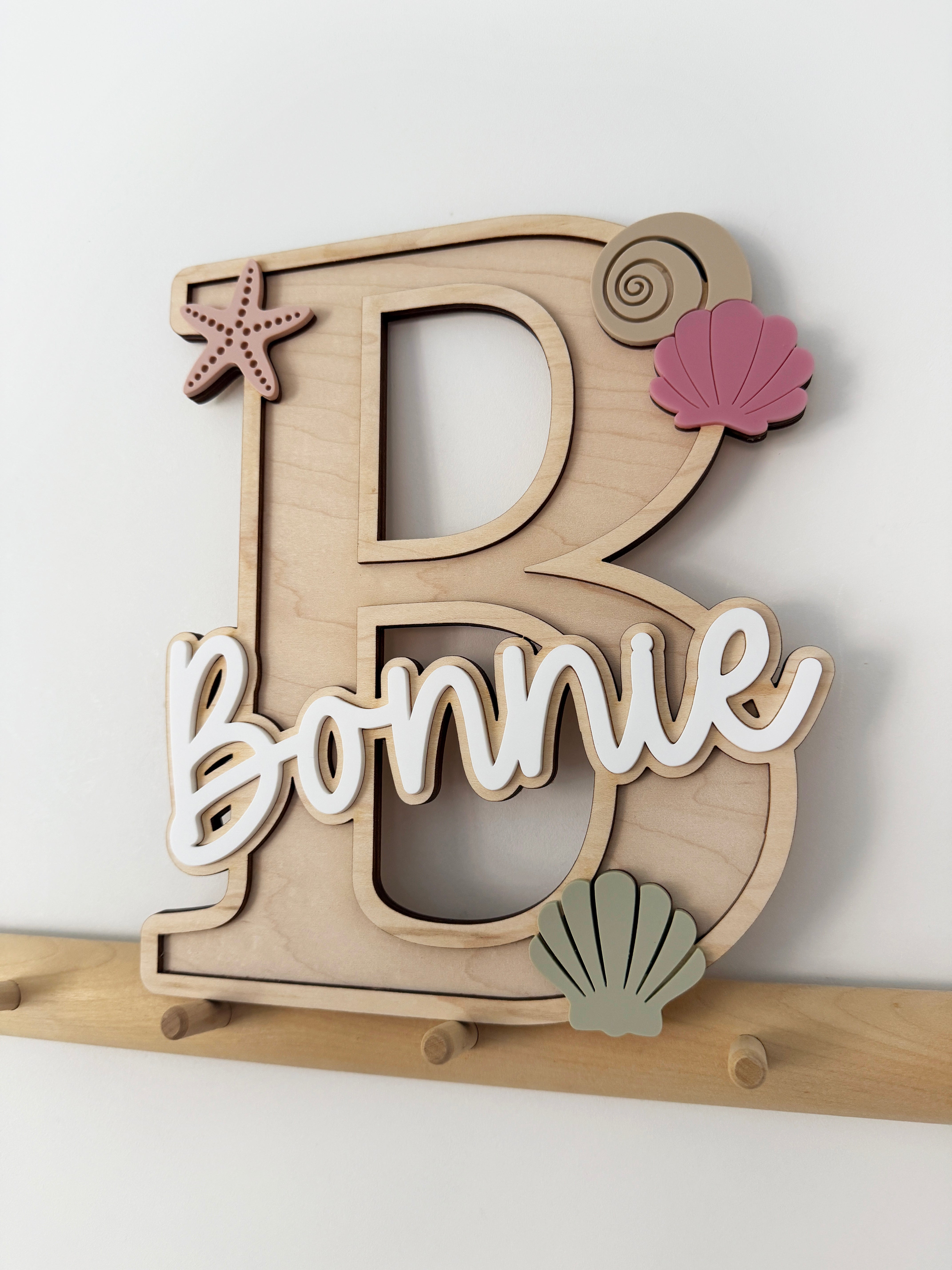 Personalised shell letter/name sign