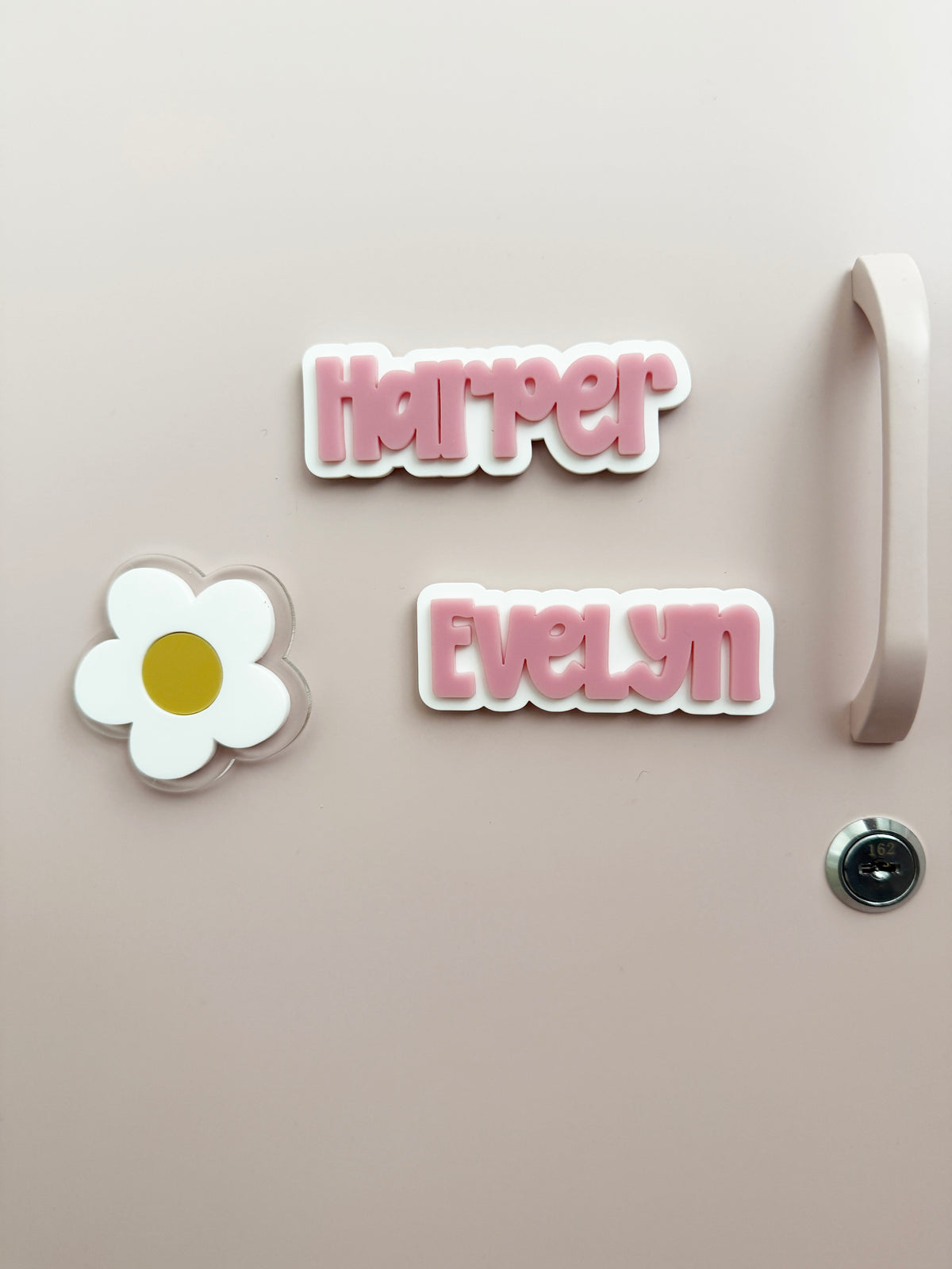 Personalised name locker magnet
