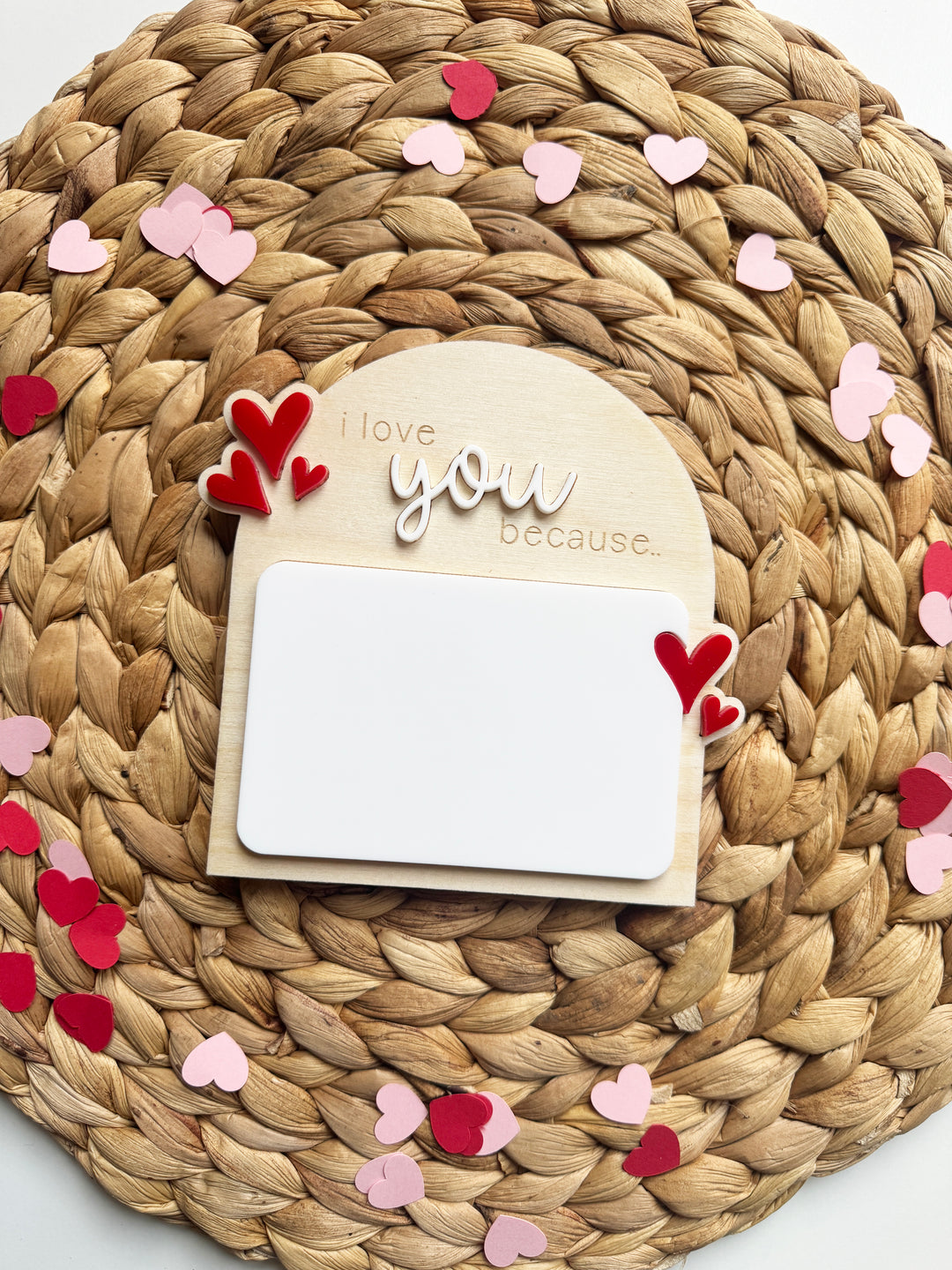 I love you because.. wipeable mini board