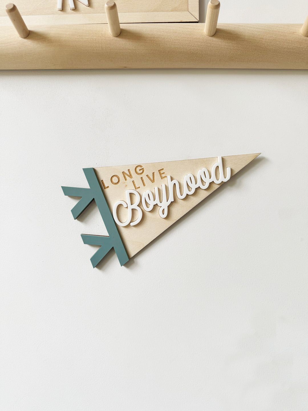 Long live boyhood pennant flag