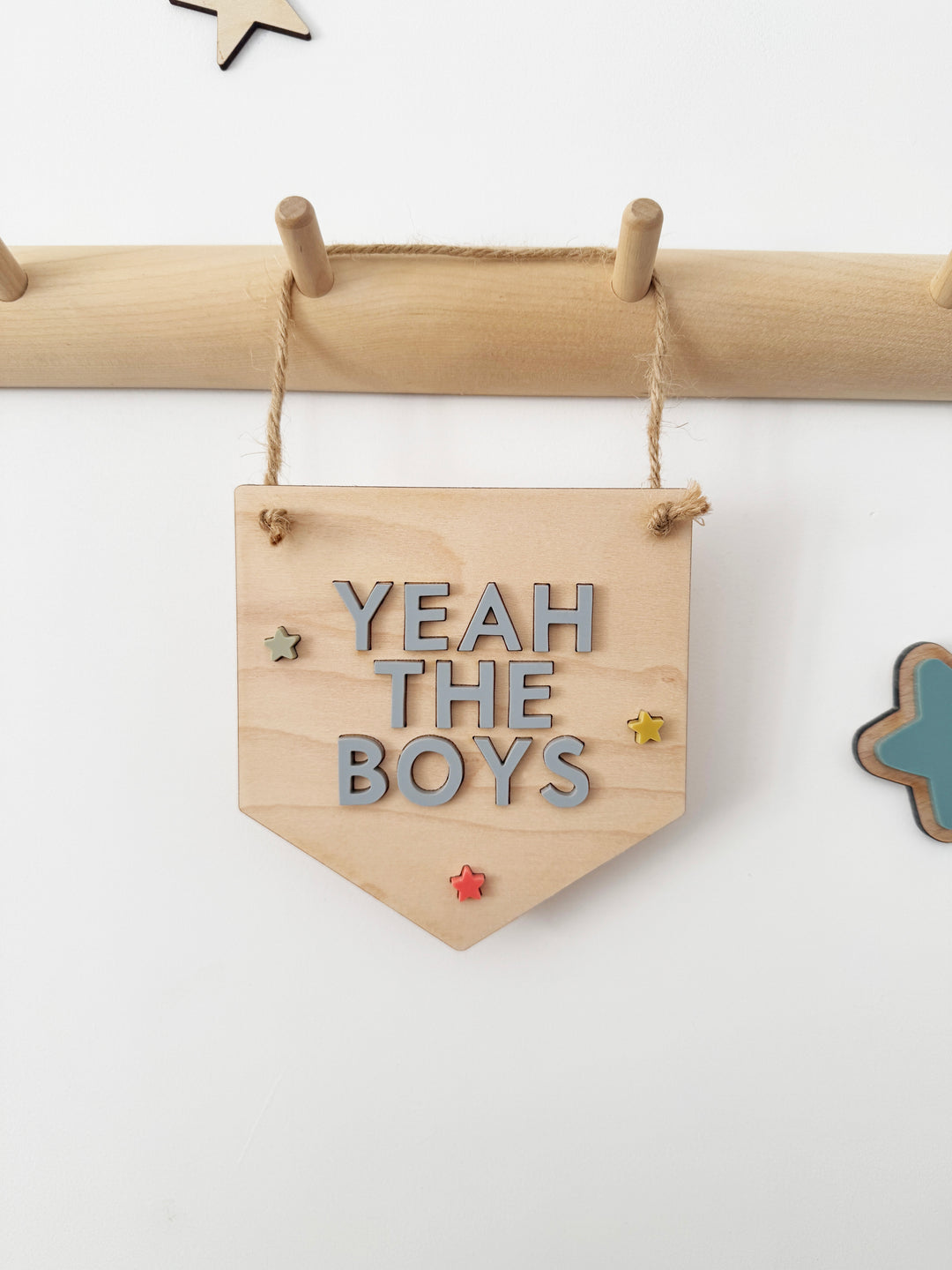 Yeah the boys mini pennant (10 Rays of Sunshine)