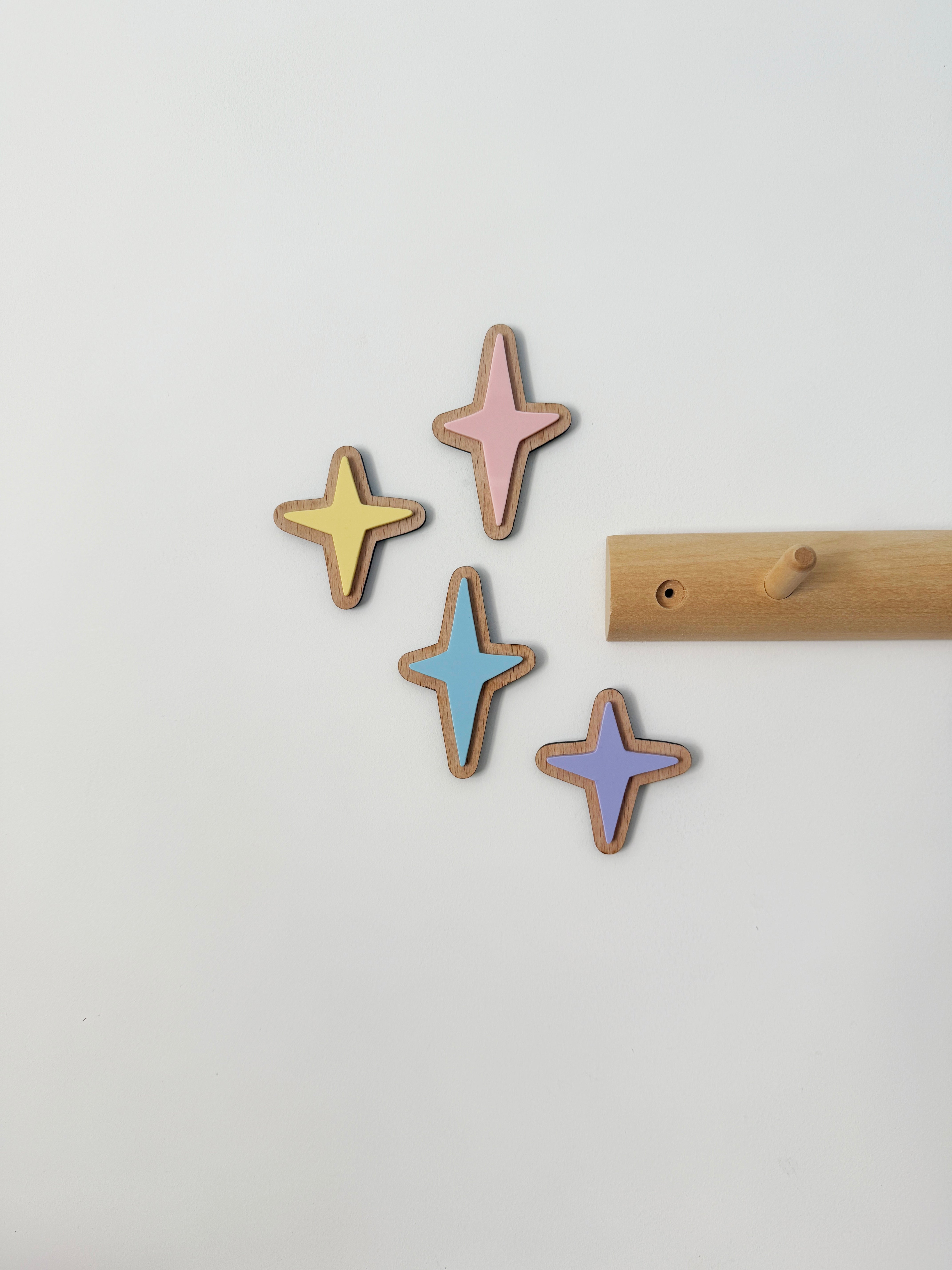 Assorted wall stars (Pastels)