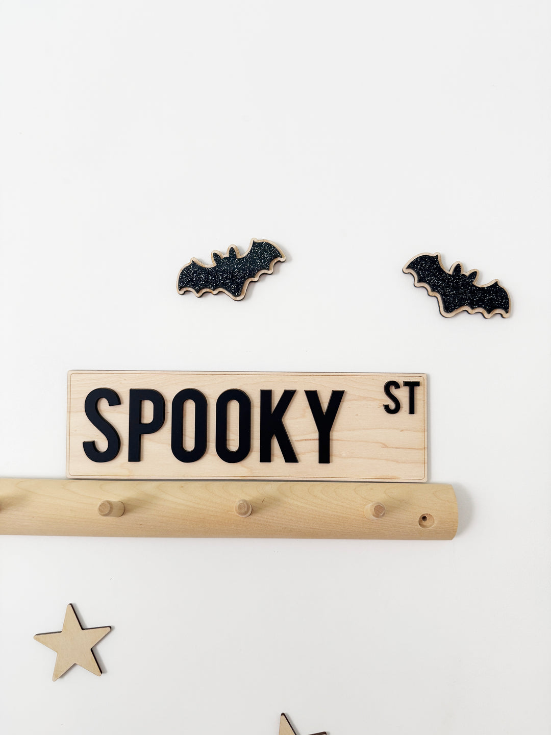 Spooky street halloween sign