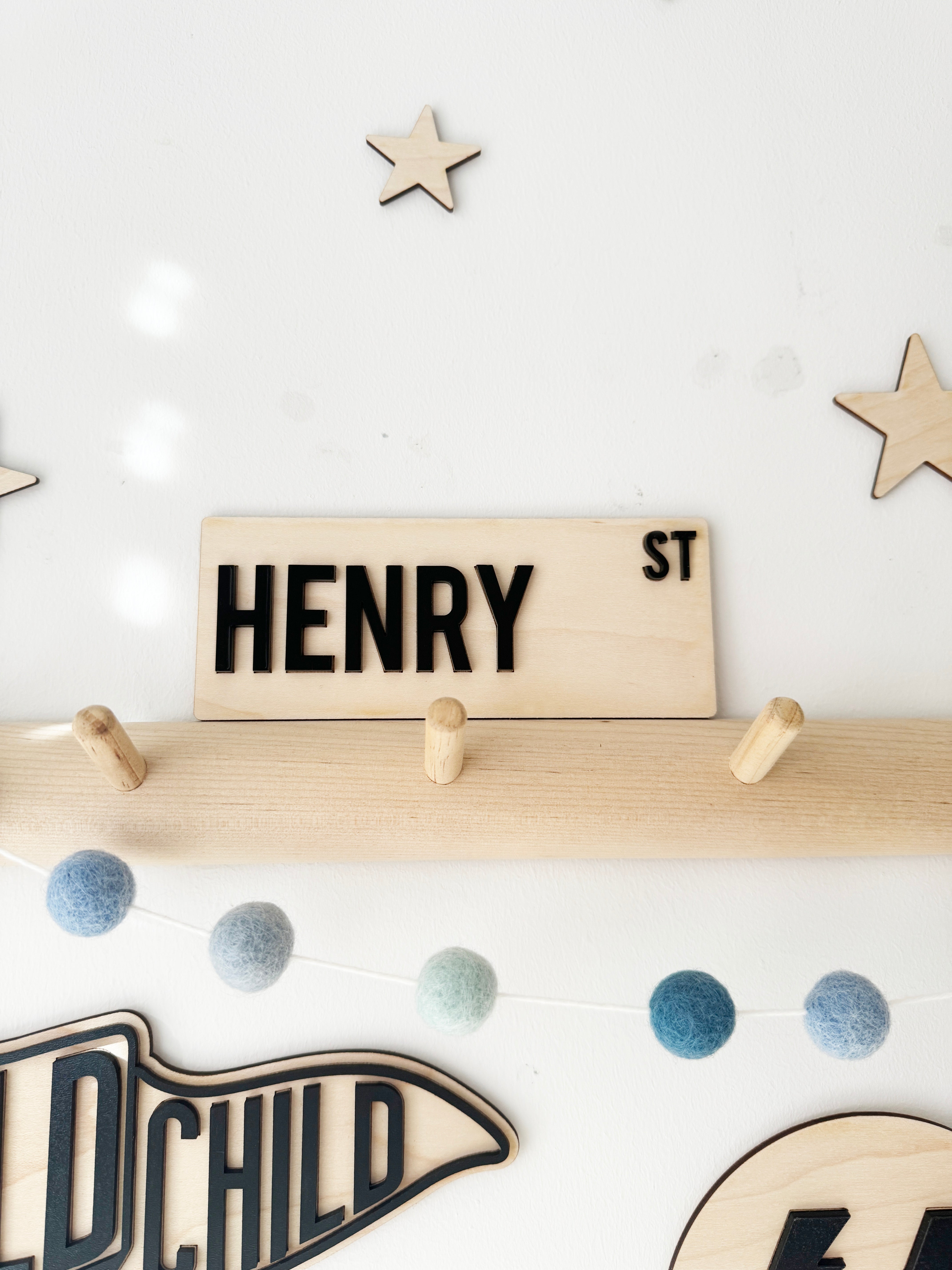 Personalised mini street sign