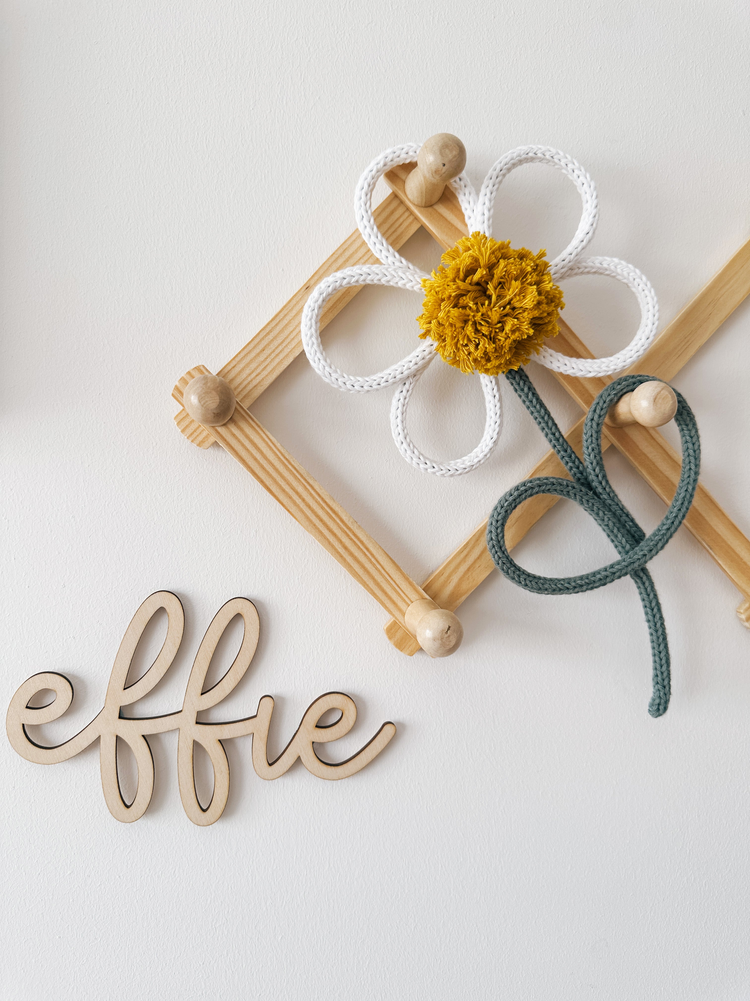 Personalised custom wood name sign