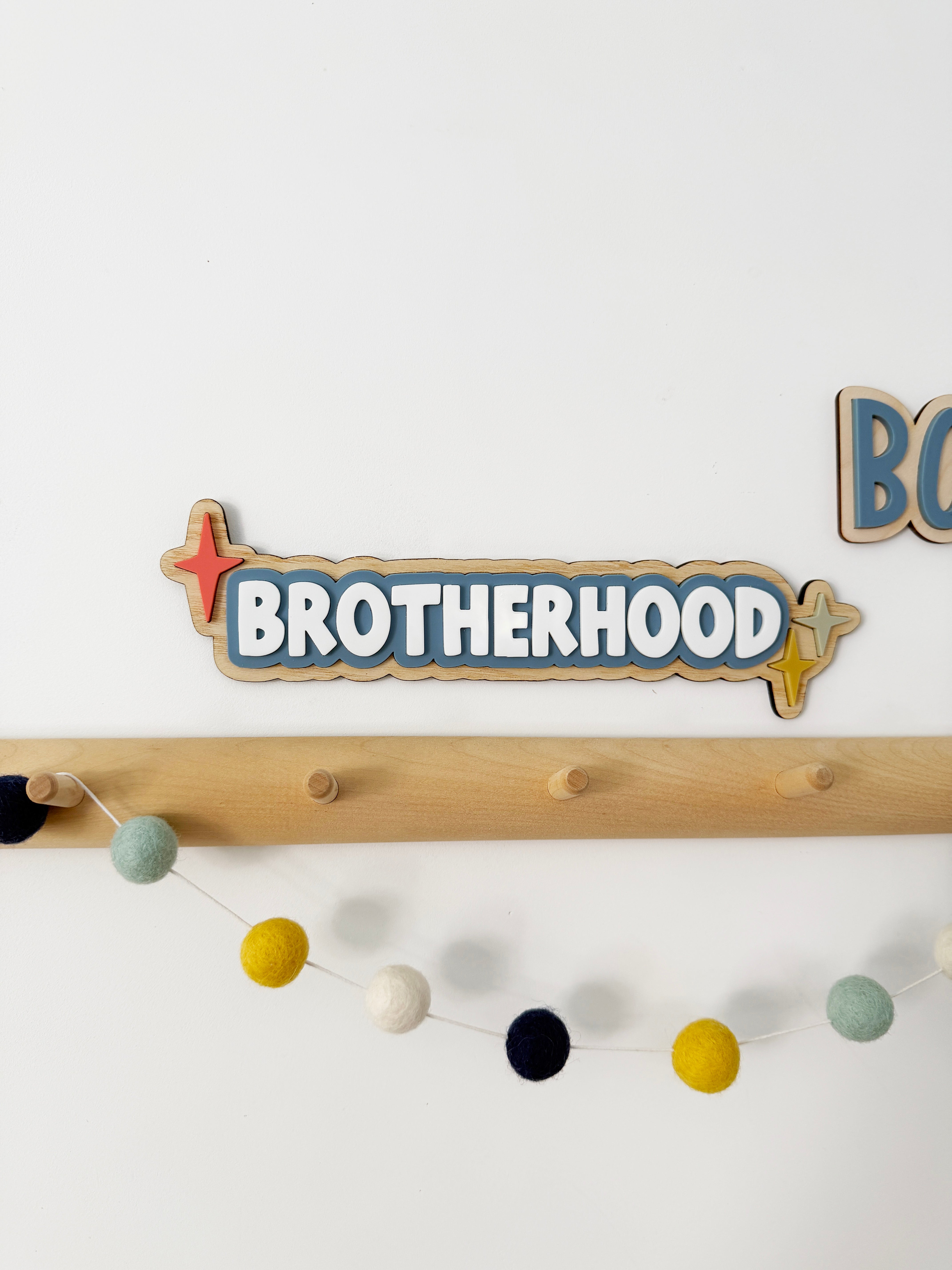 Brotherhood star wall sign