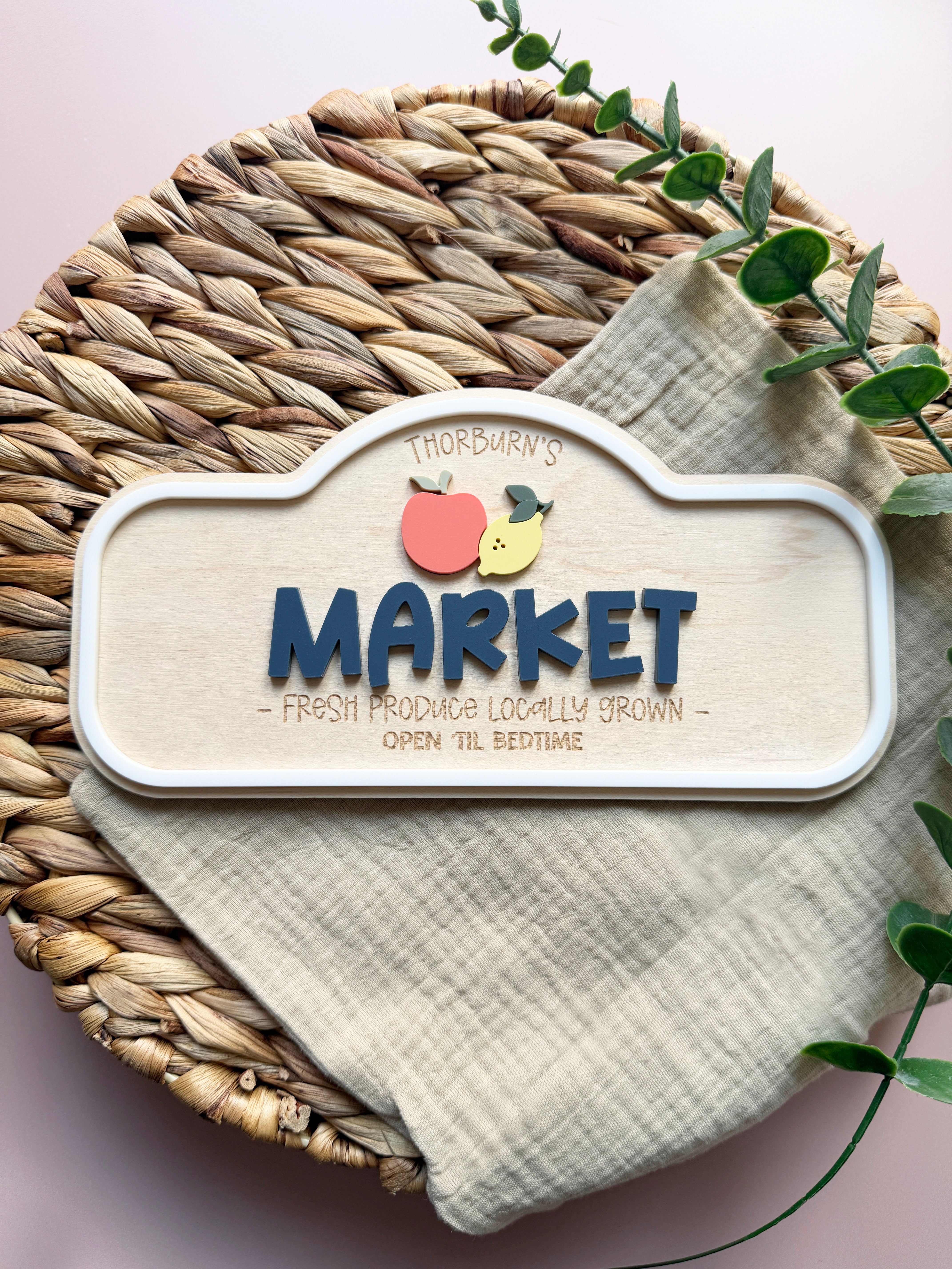 Personalised role play sign - Market