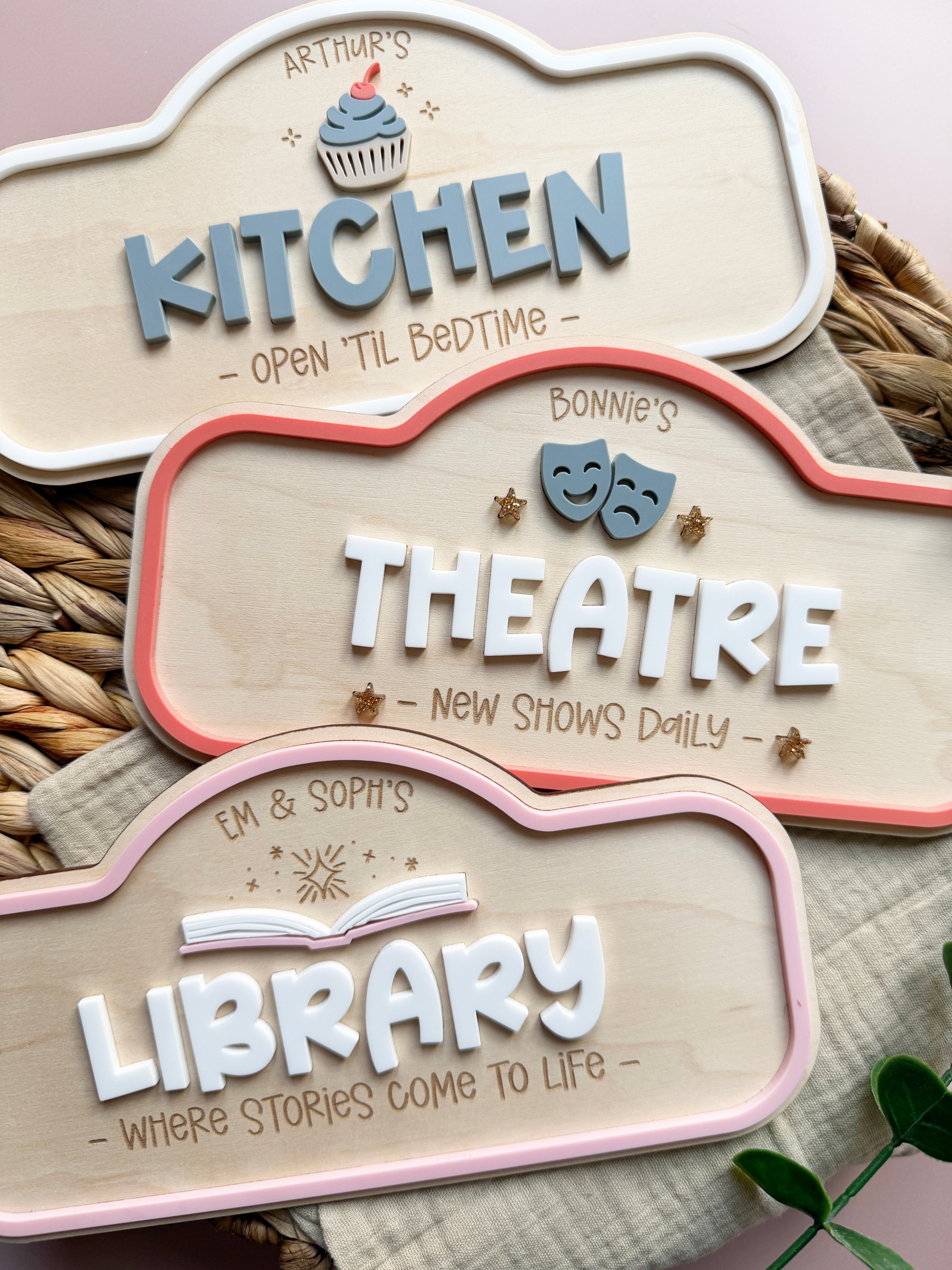 Personalised role play sign - Library