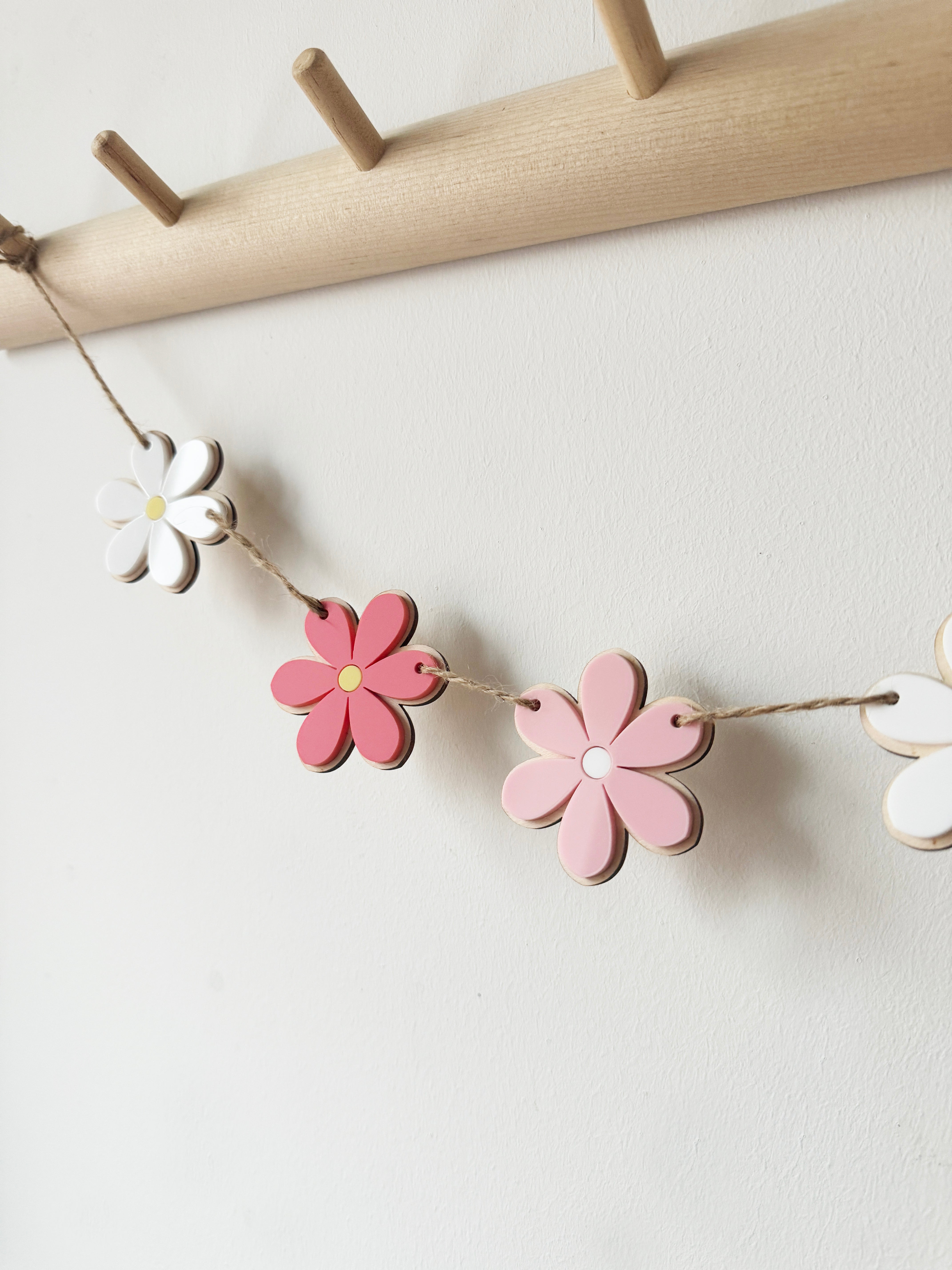 Spring flower bunting