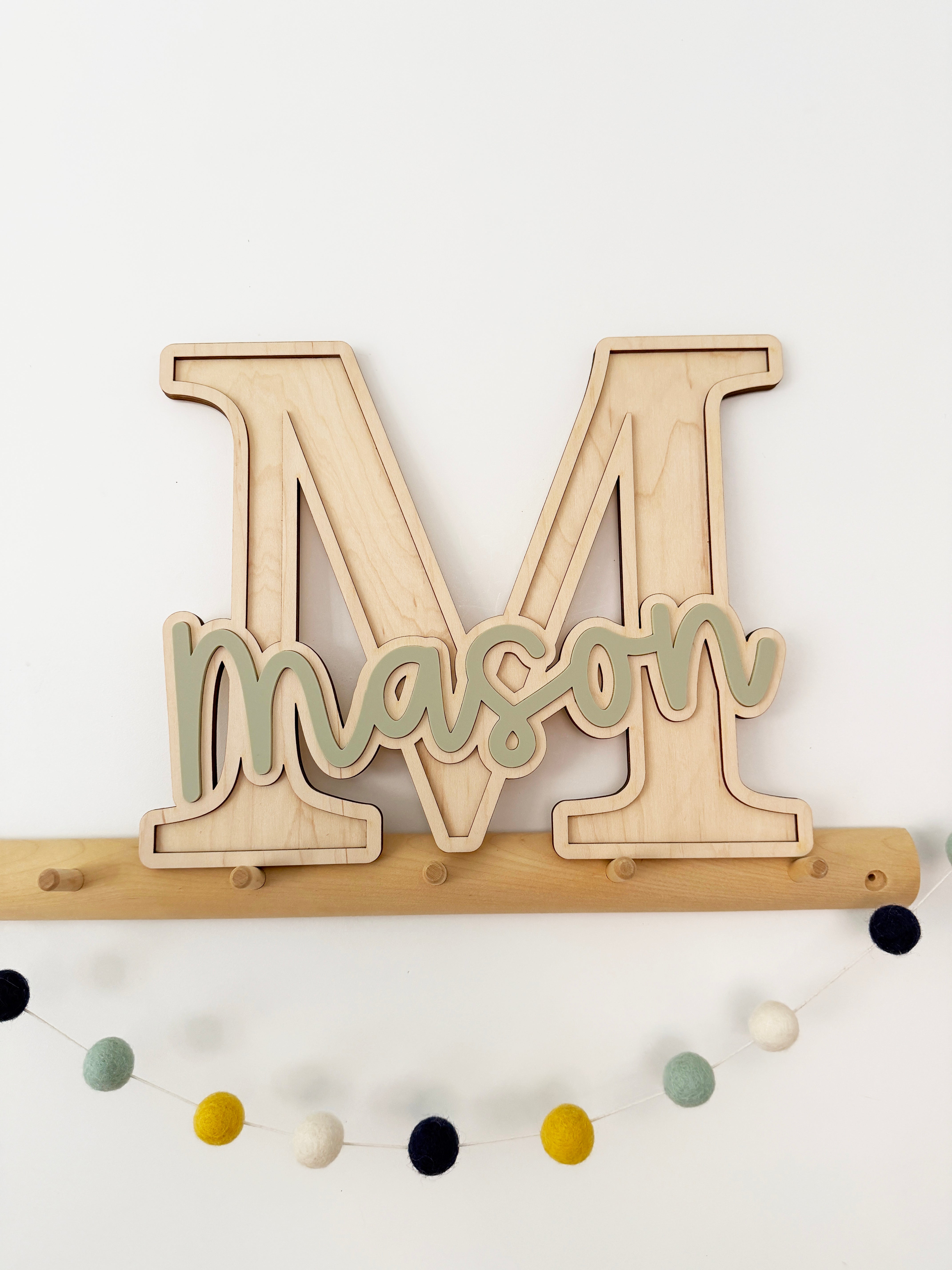 Personalised letter/name sign