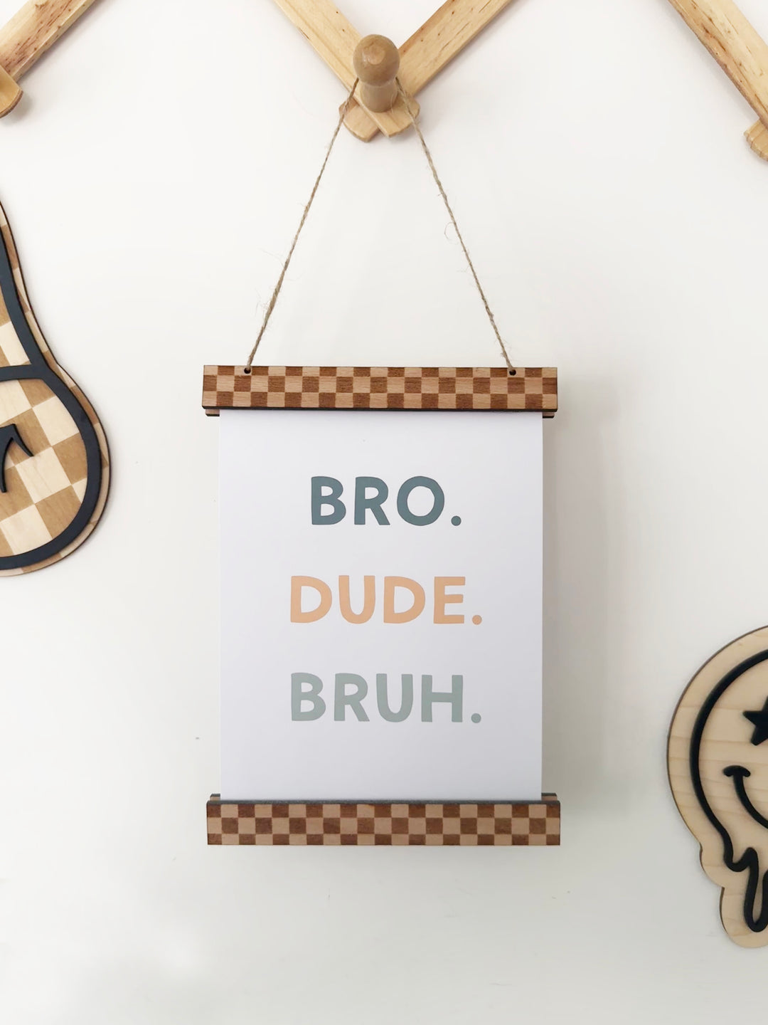 Bro Dude Bruh A5 wall print