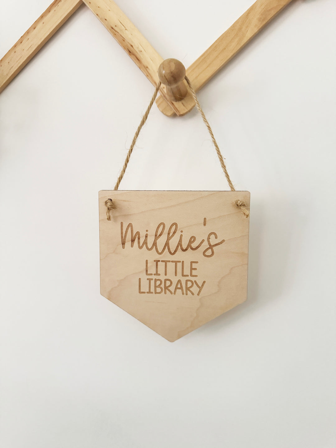 Personalised Little Library Mini Pennant