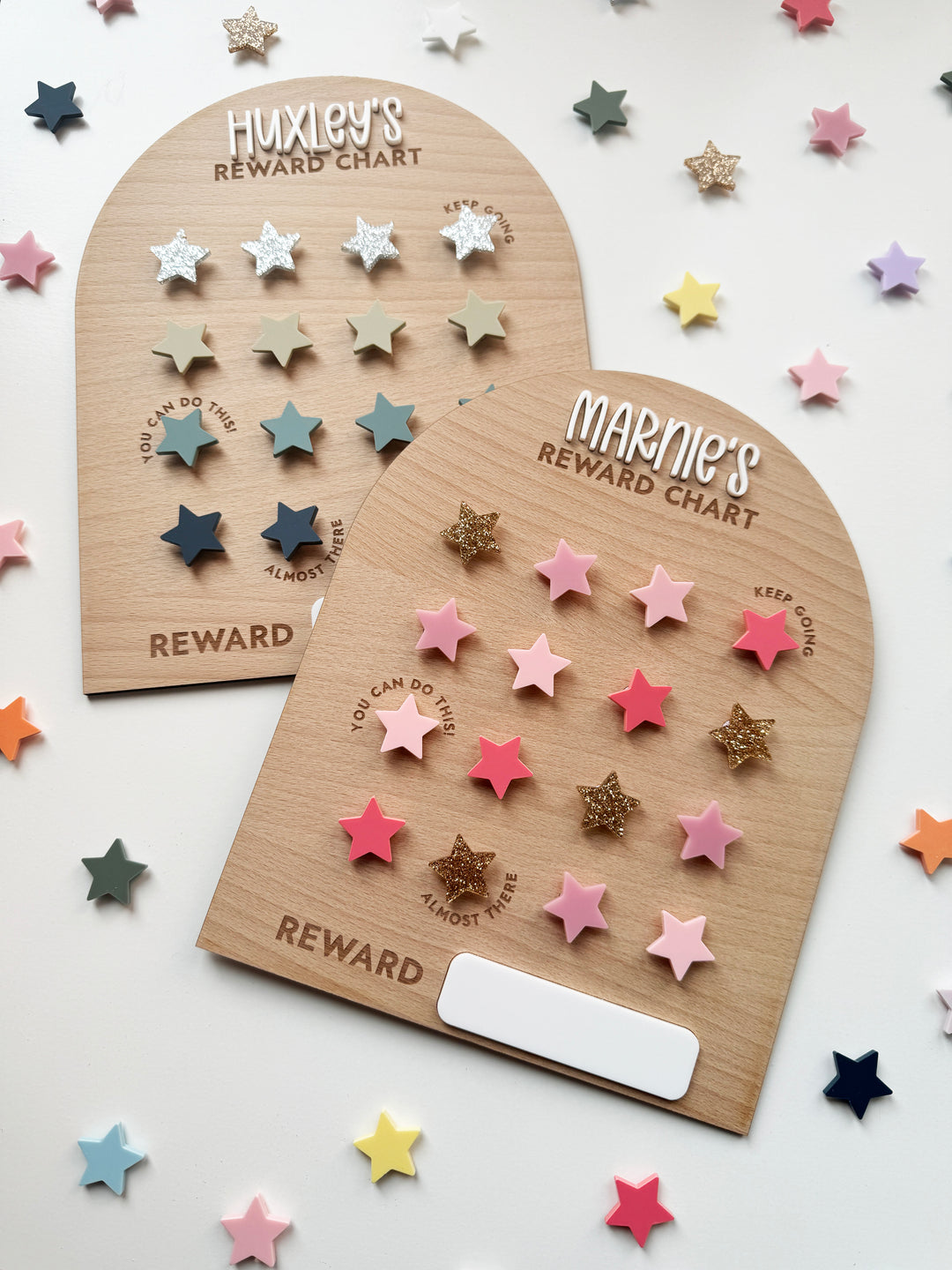 Personalised arch shape reward chart