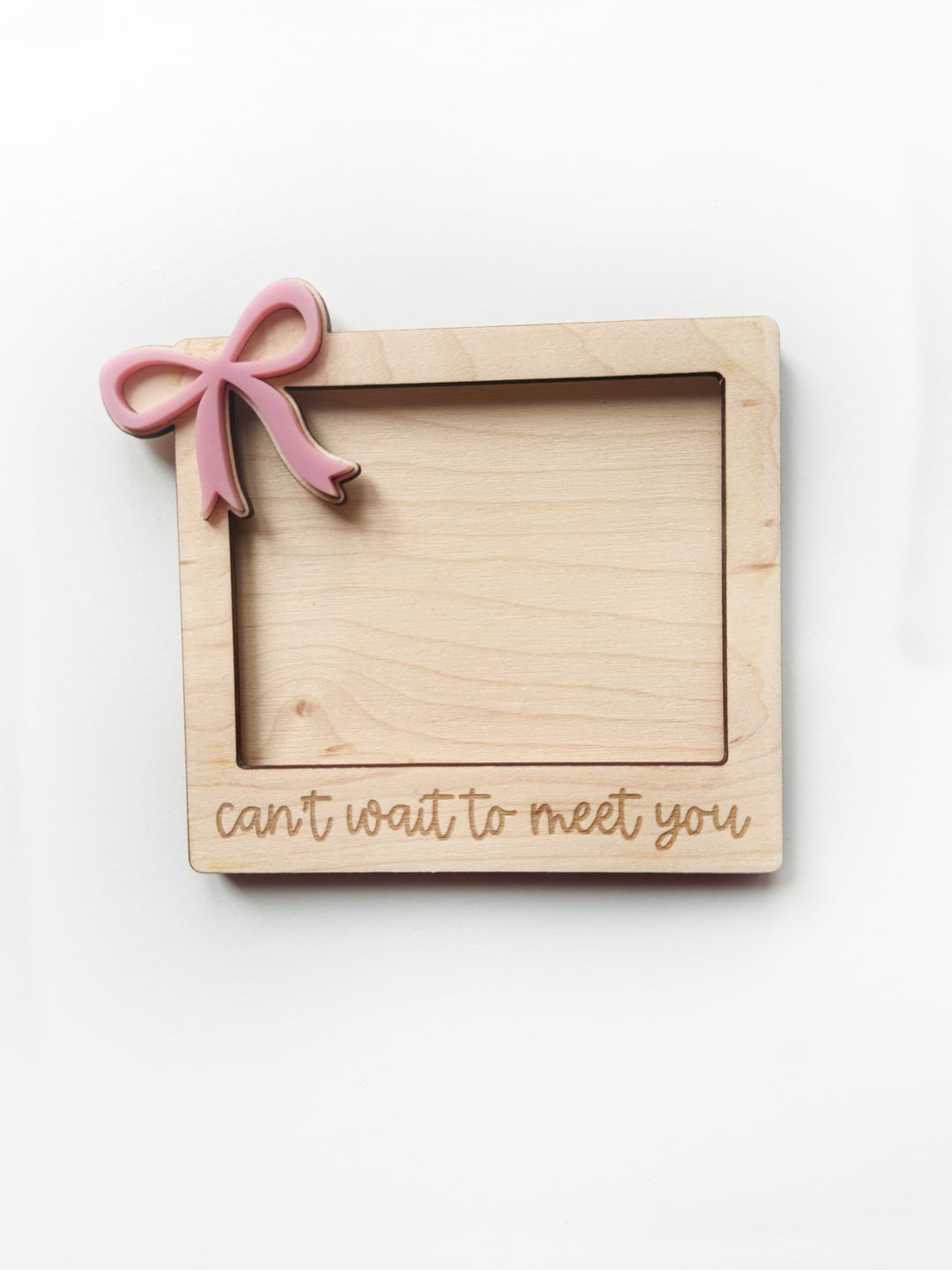Can't wait to meet you baby scan photo holder