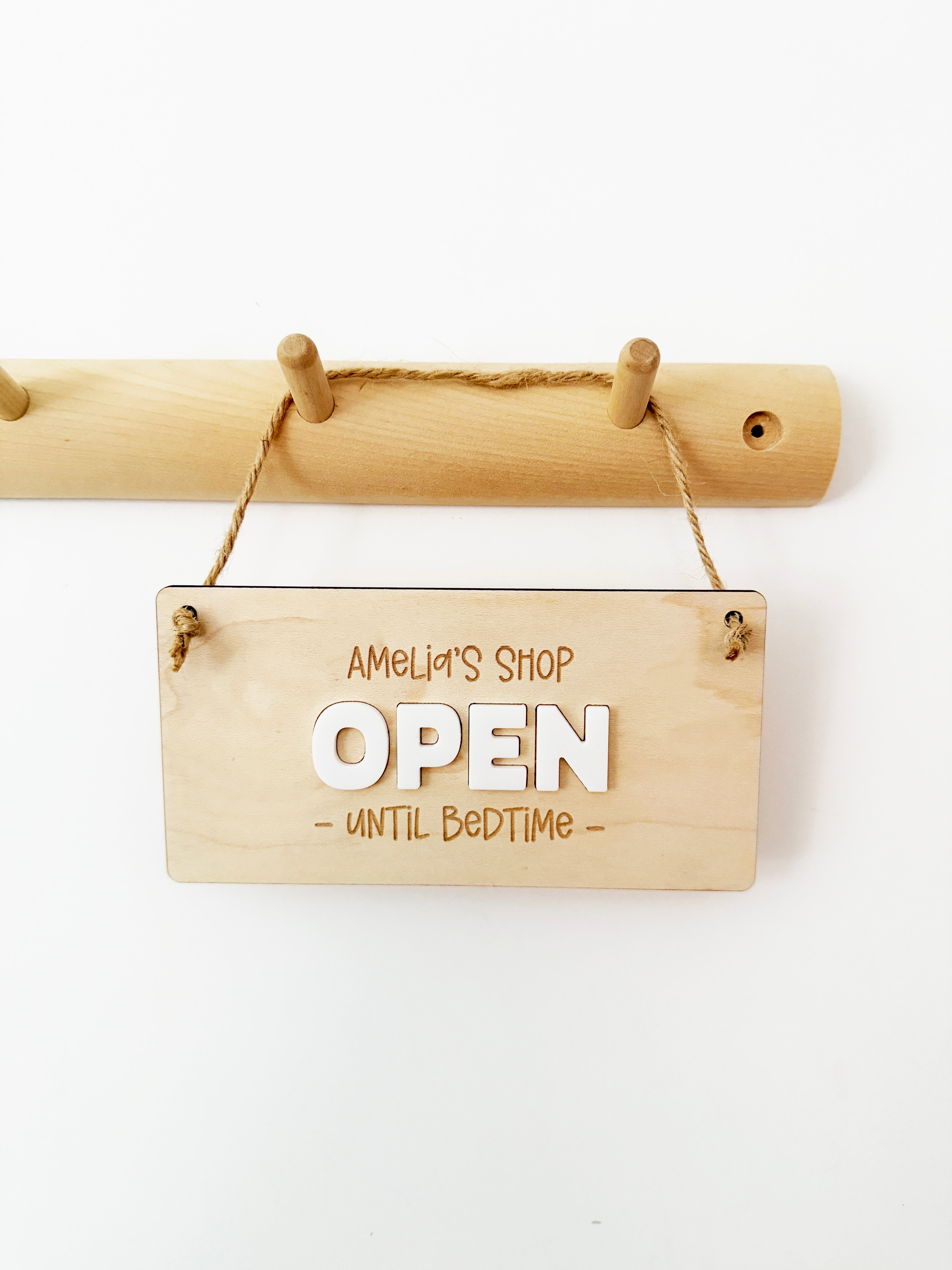 Personalised shop sign mini pennant