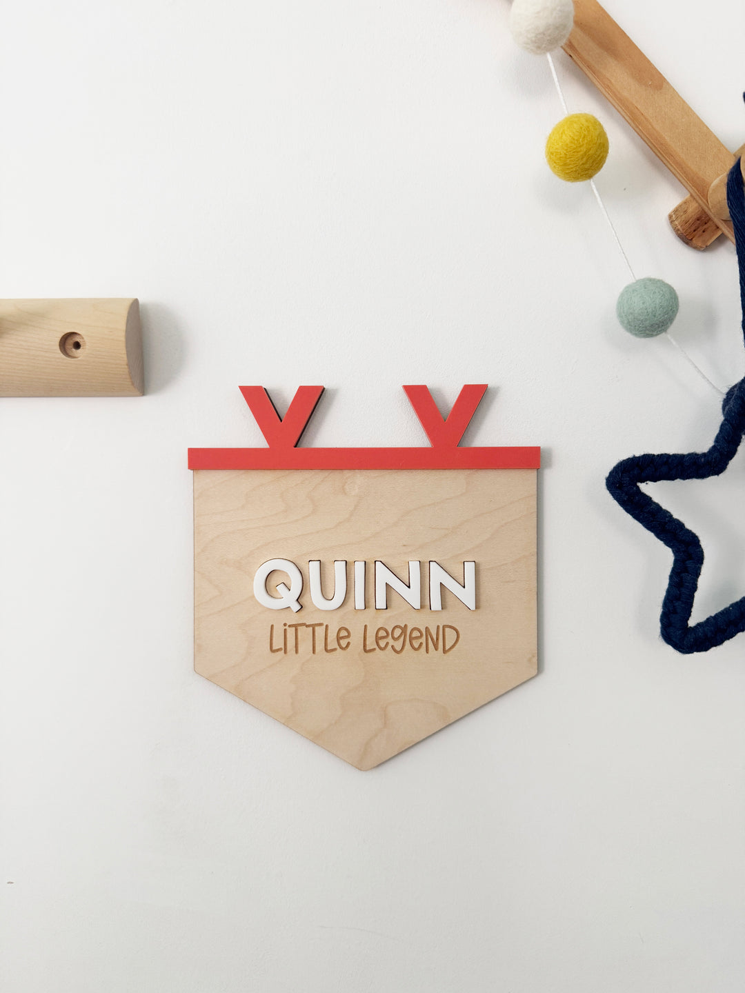 Personalised little legend banner flag