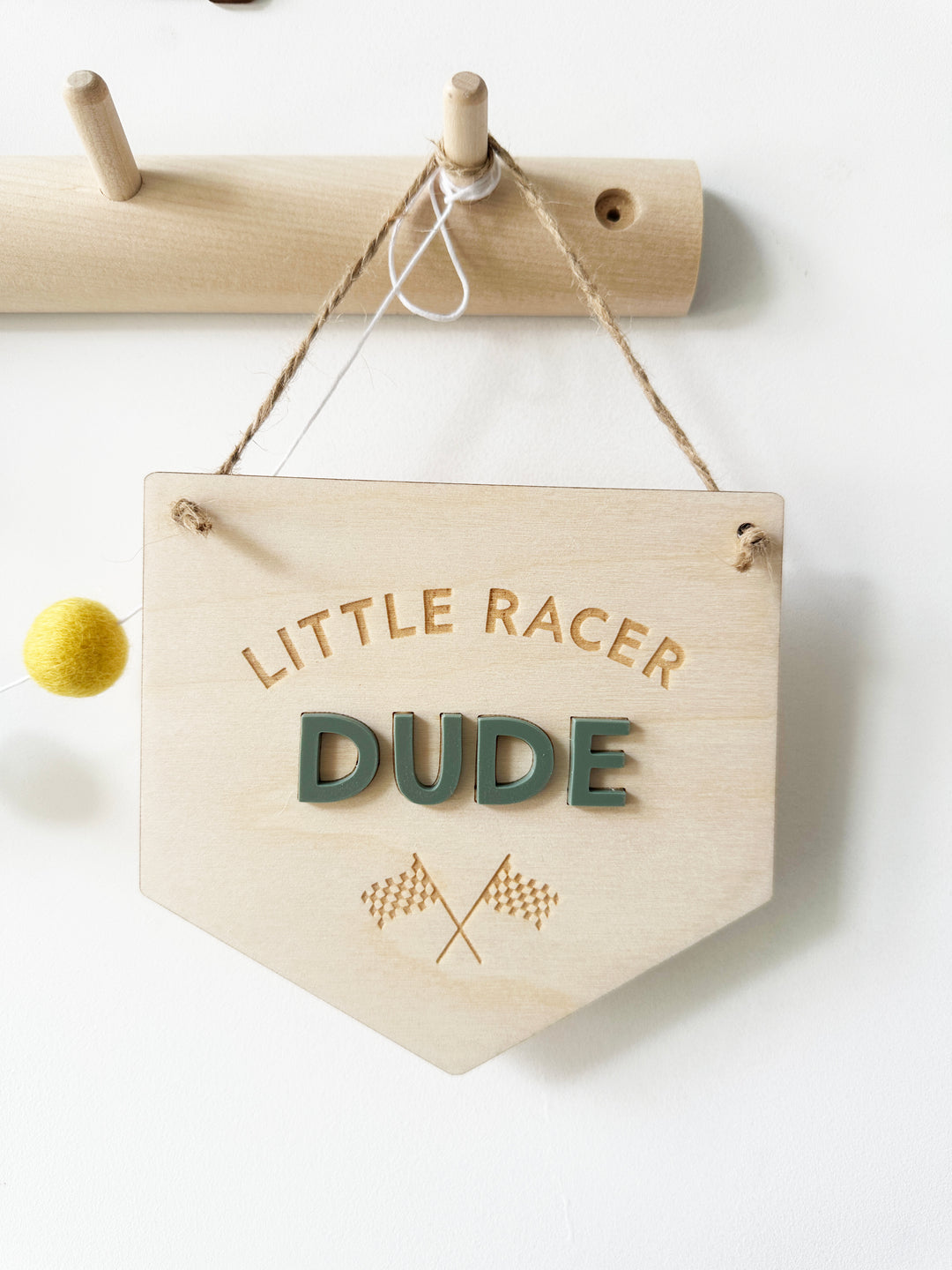 Little racer dude Mini Pennant