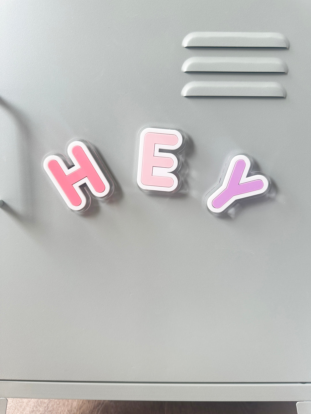 Letter locker magnets
