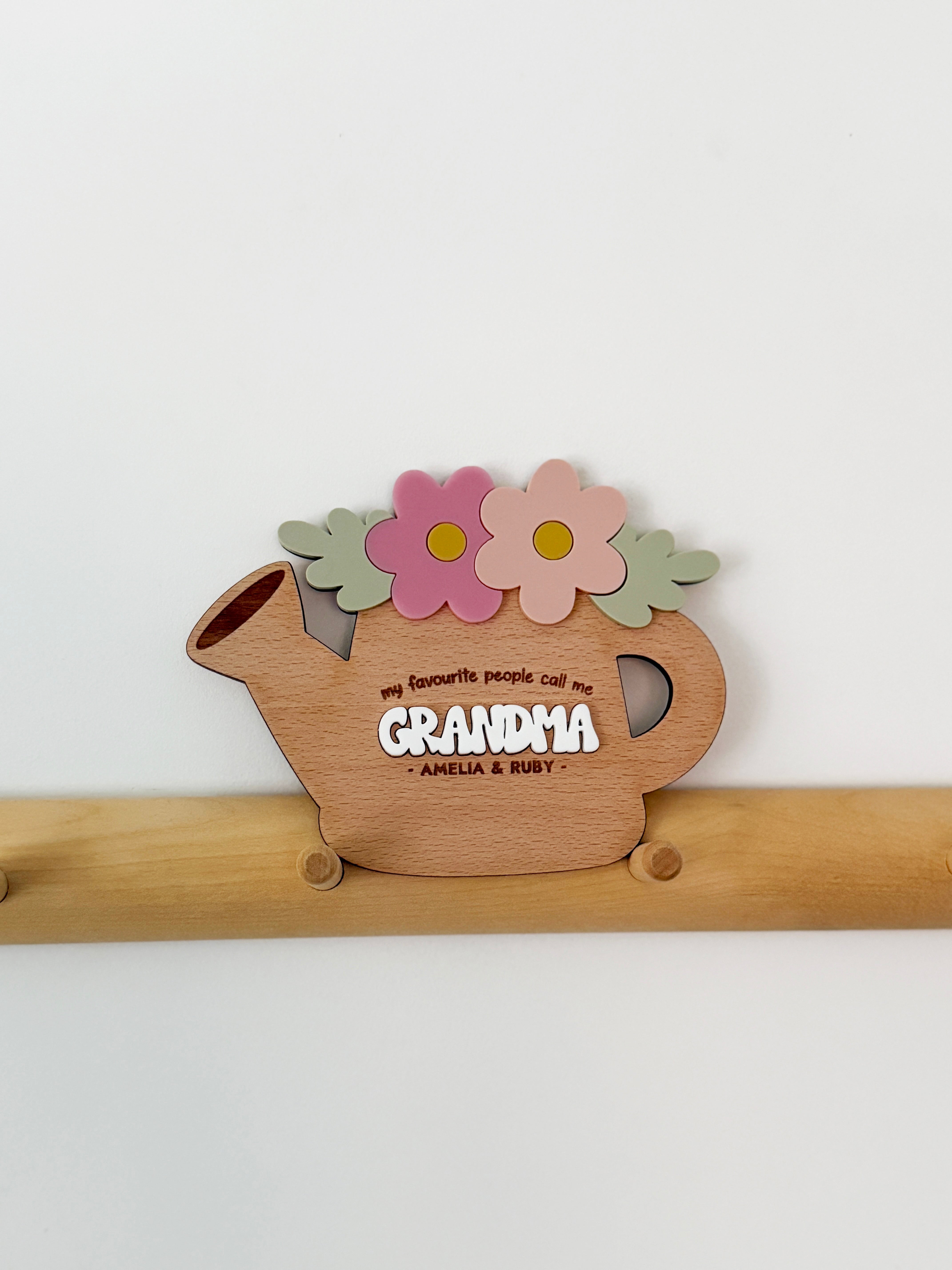 Personalised favourite people shelf sitter
