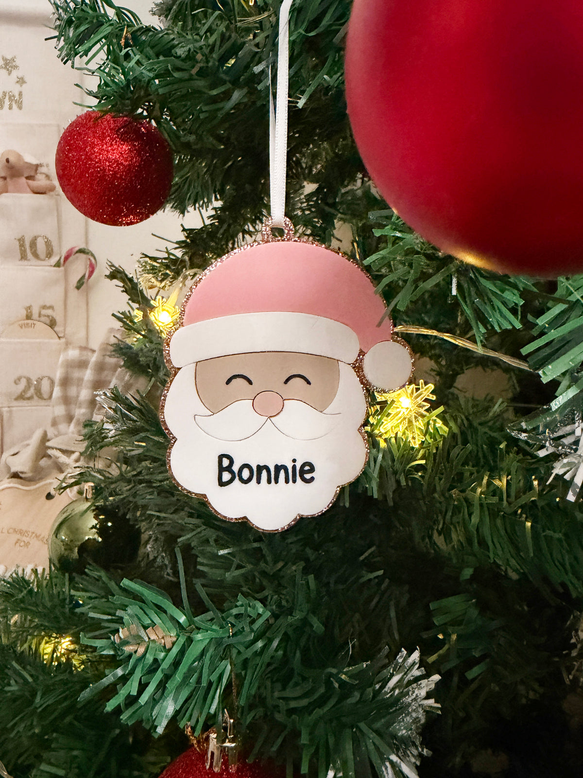 Personalised Mrs Claus tree decoration