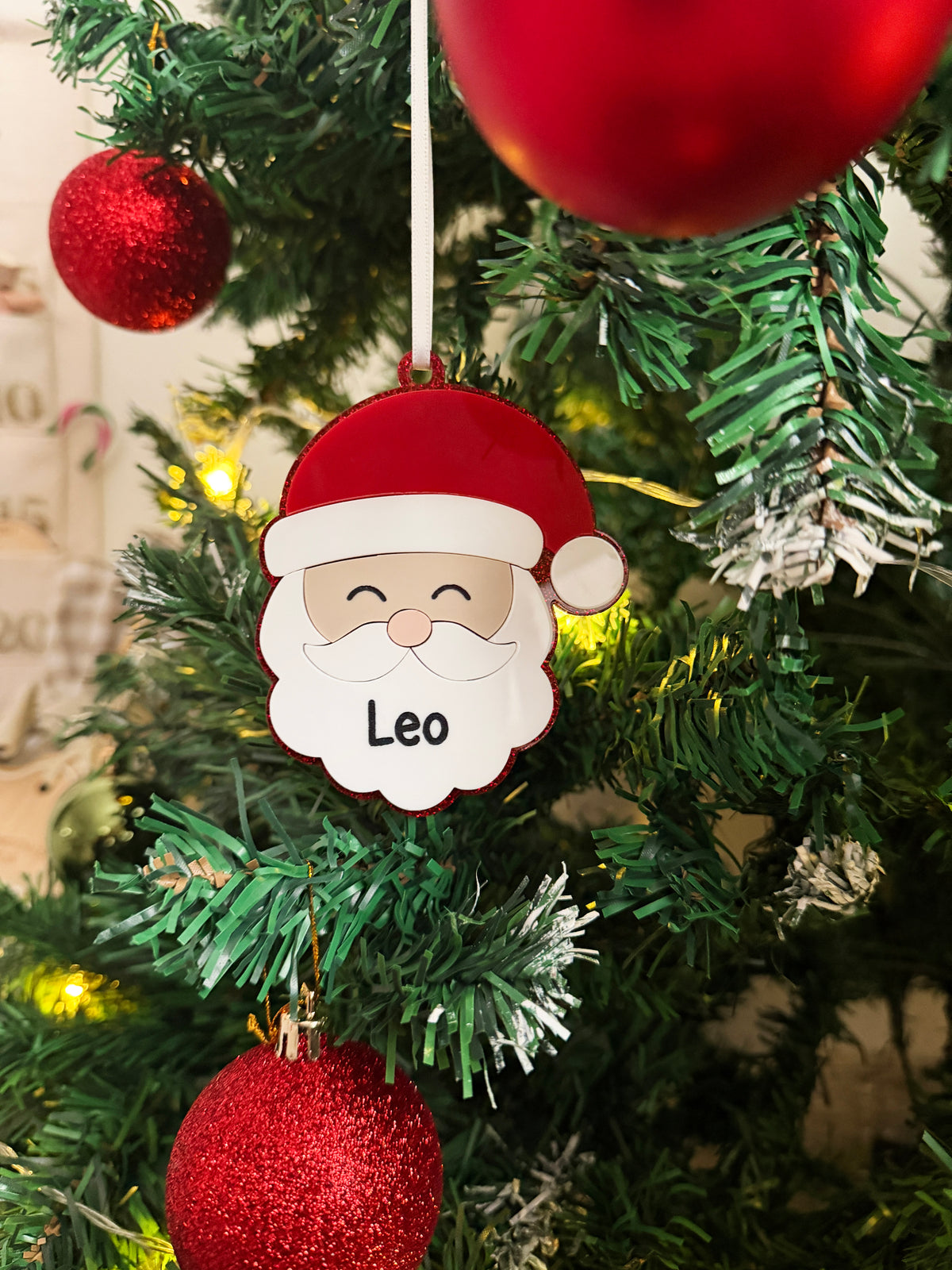 Personalised Santa Claus tree decoration