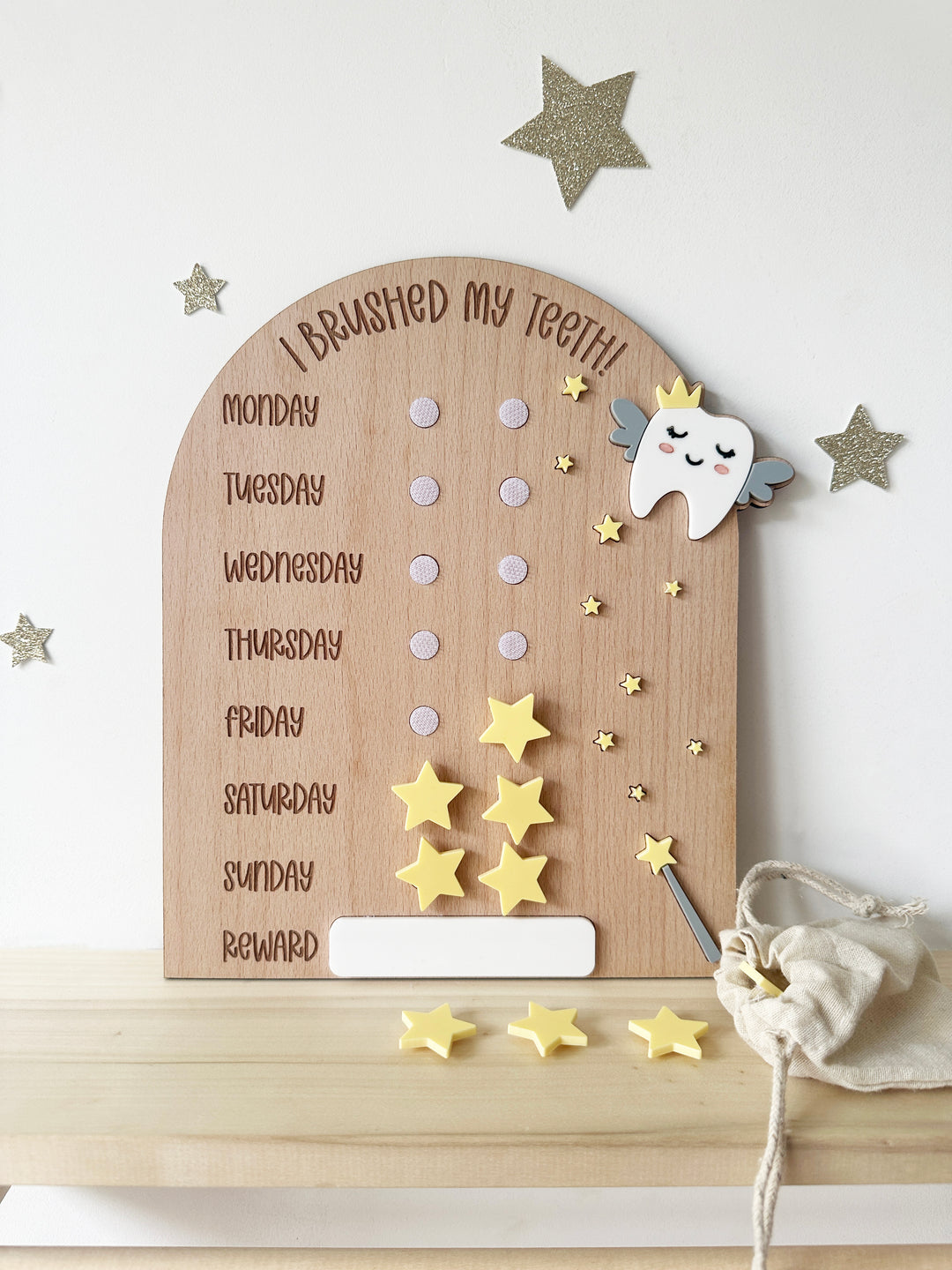 Tooth brushing reward chart