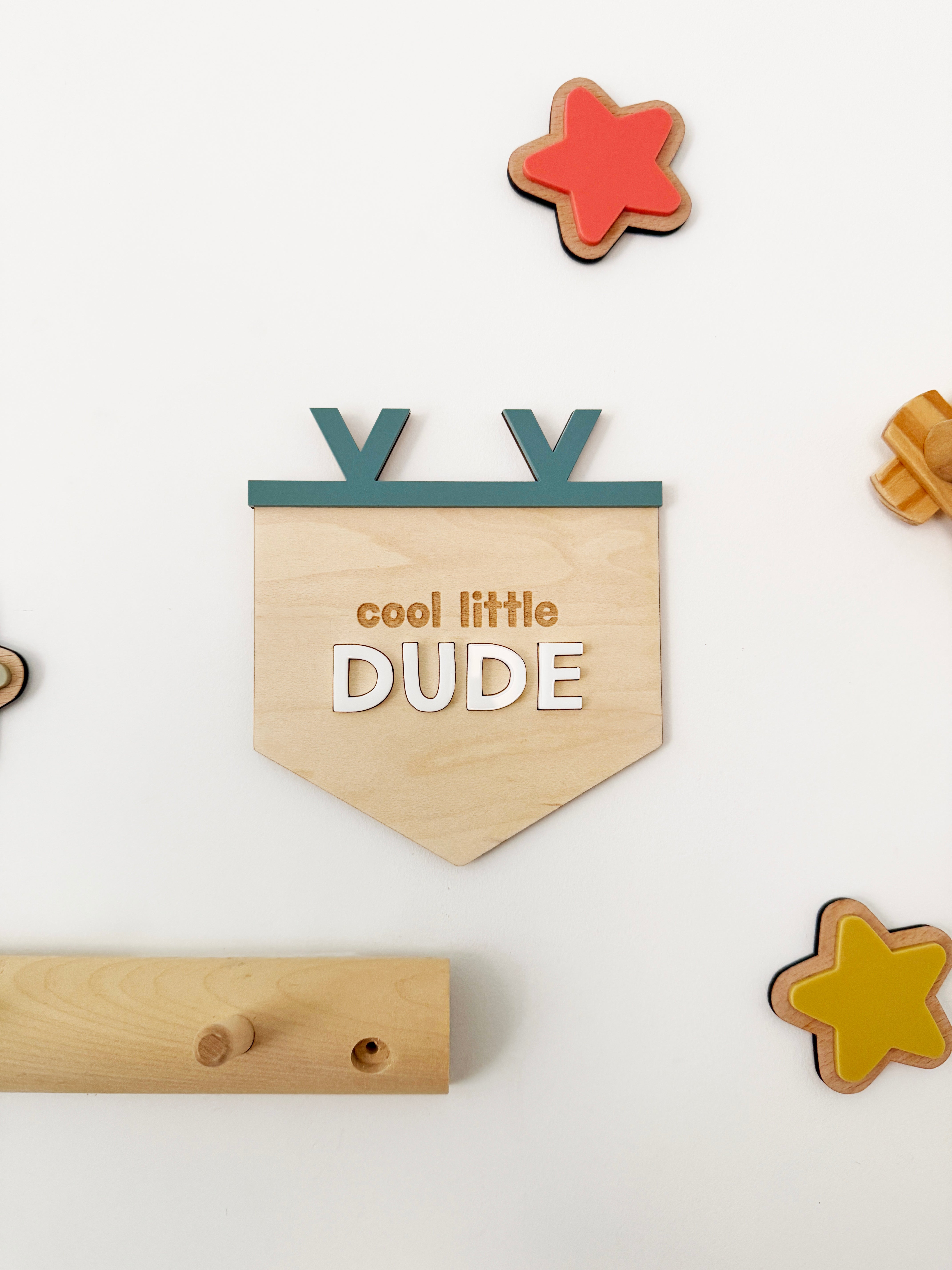 Cool little dude banner flag