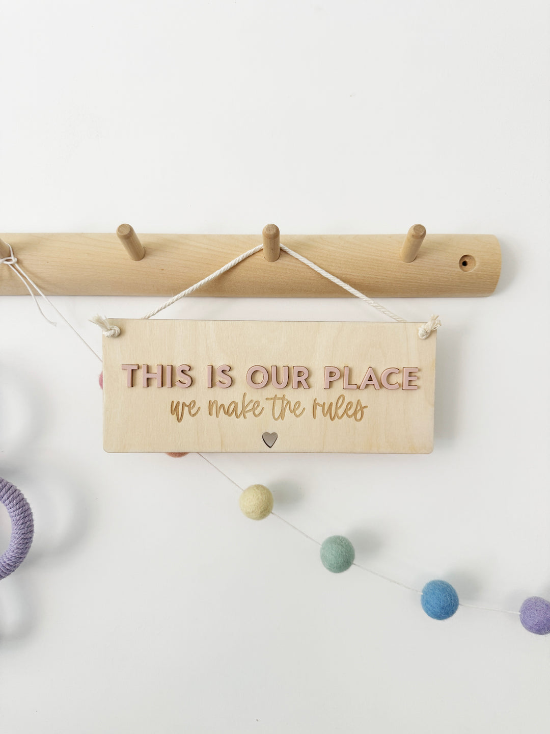 This is our place wall hanging