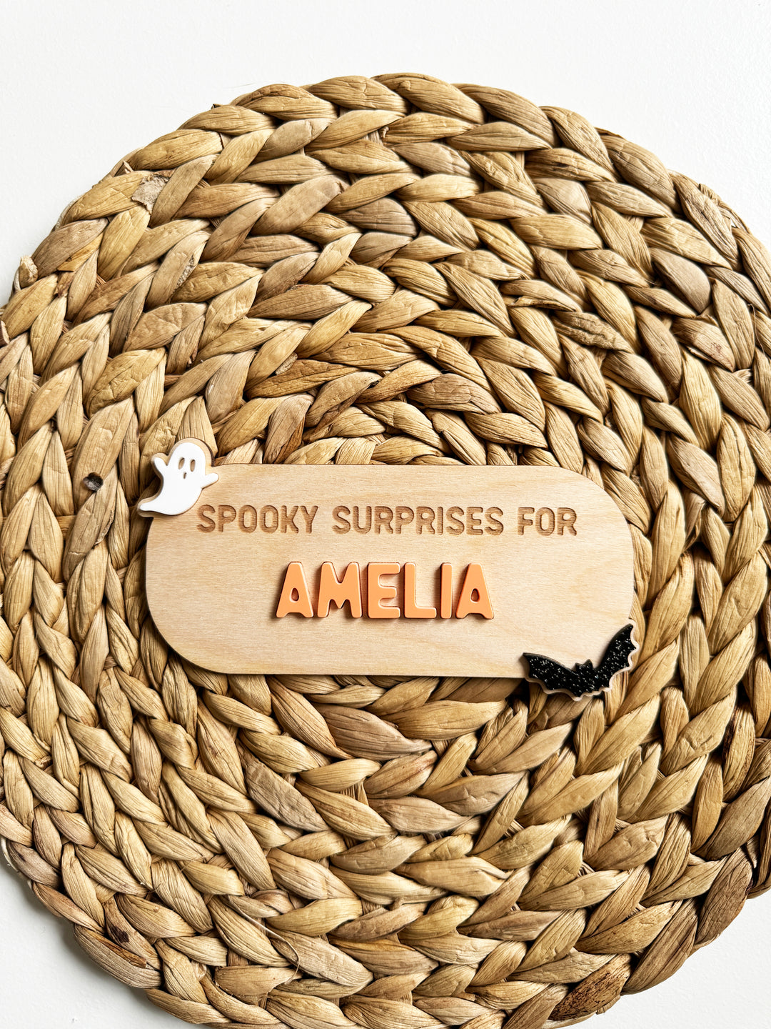 Personalised Halloween Crate Plaque