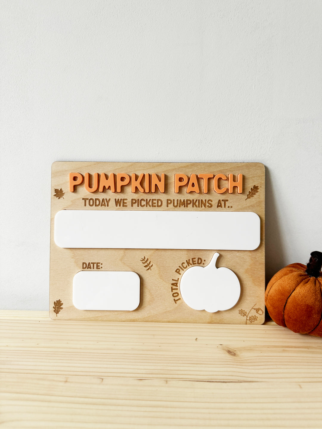 Pumpkin picking halloween sign
