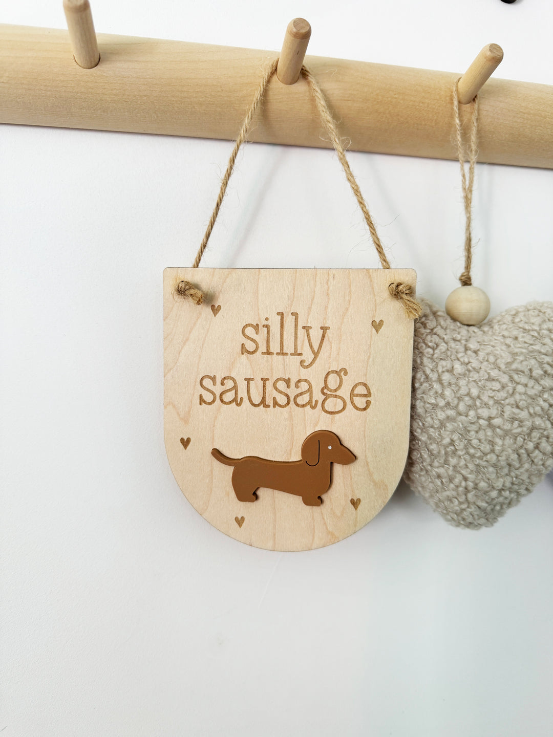 Silly sausage mini pennant