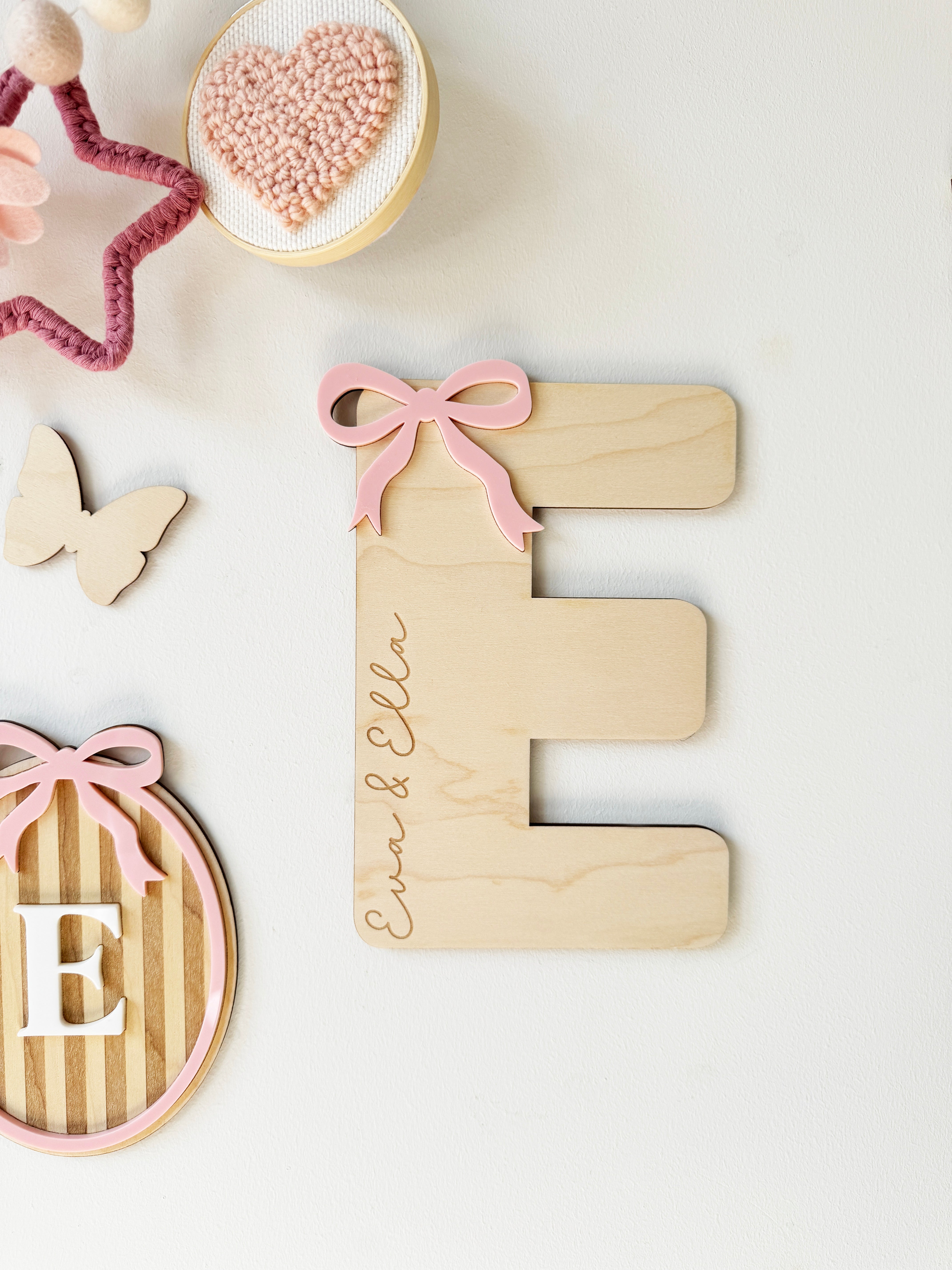 Personalised Bow initial letter