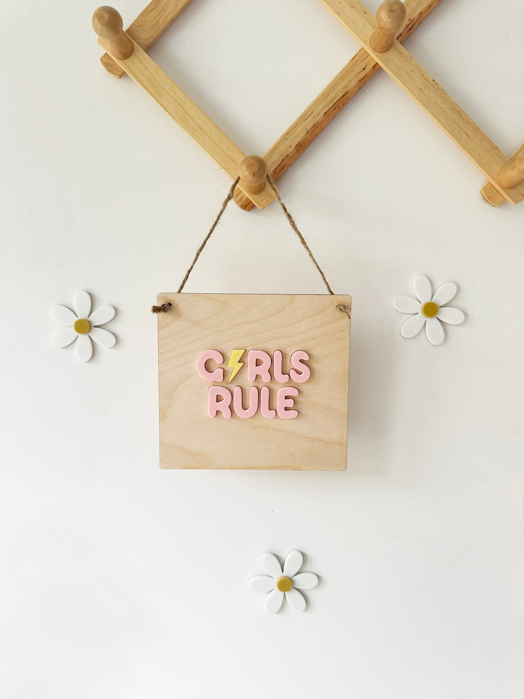 Girls rule mini pennant