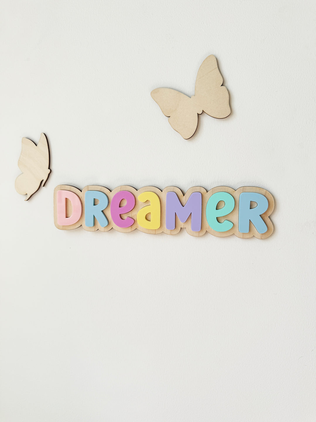 Dreamer pastel wall sign