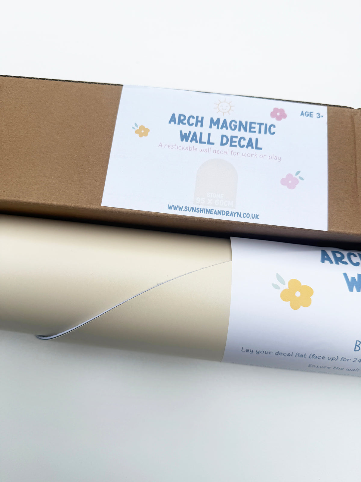 Magnetic wall arch decal - Stone