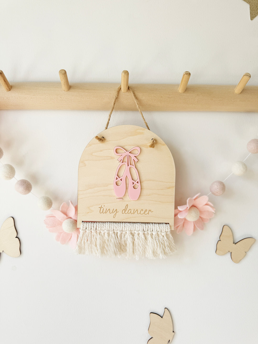Tiny dancer ballet hanging pennant