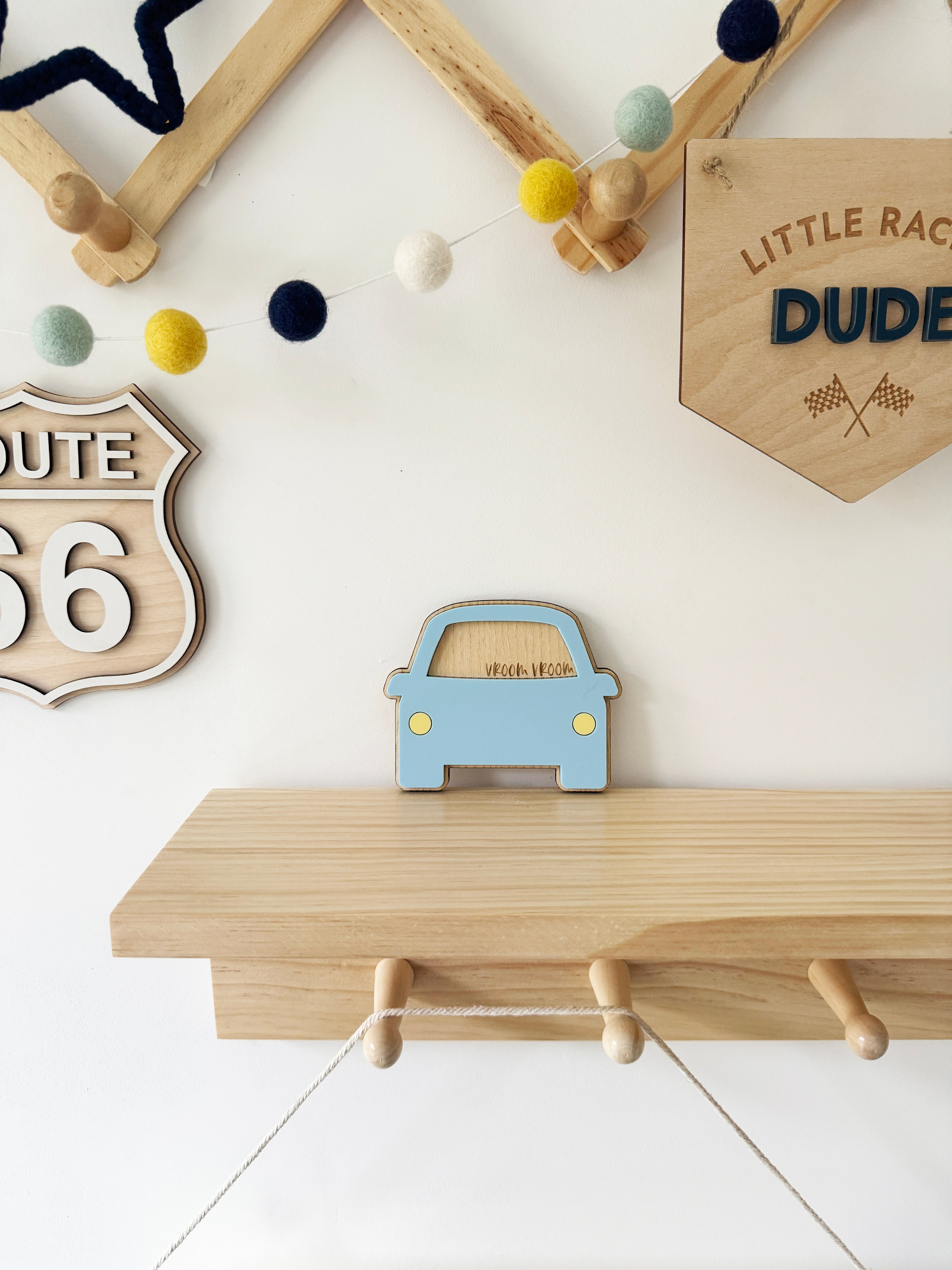 Acrylic car wall shape