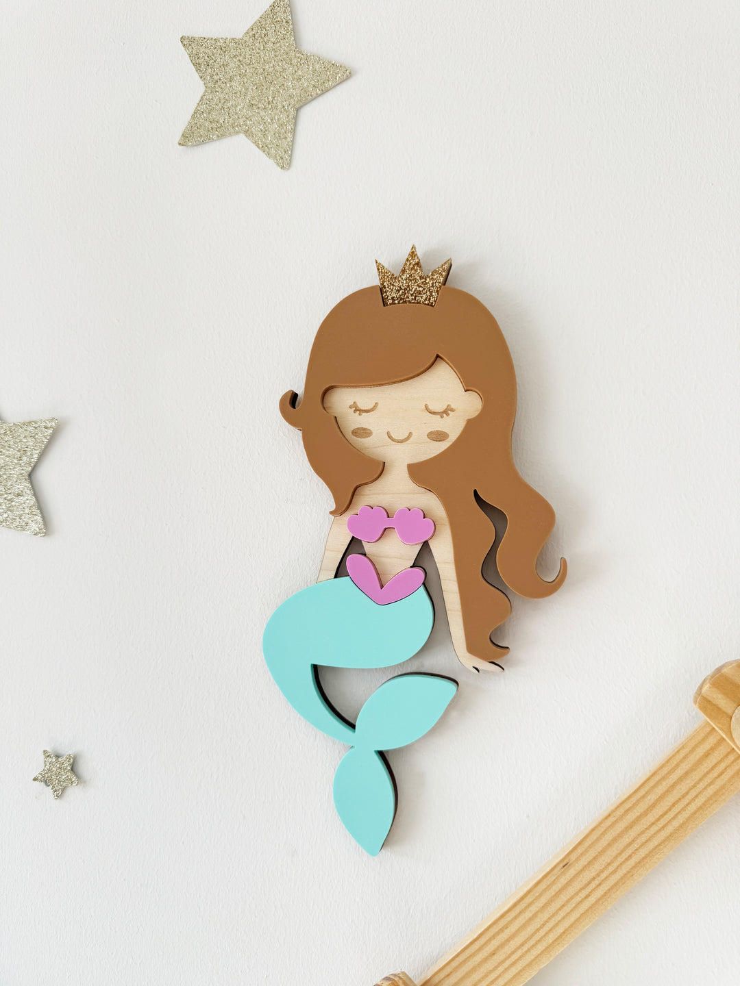 Mermaid wall shape