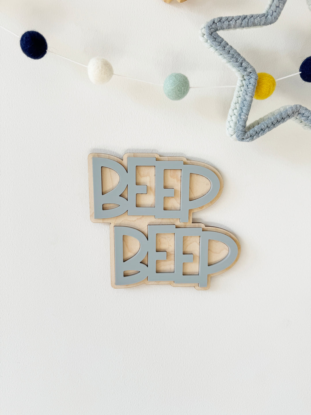 Beep Beep Wall word sign