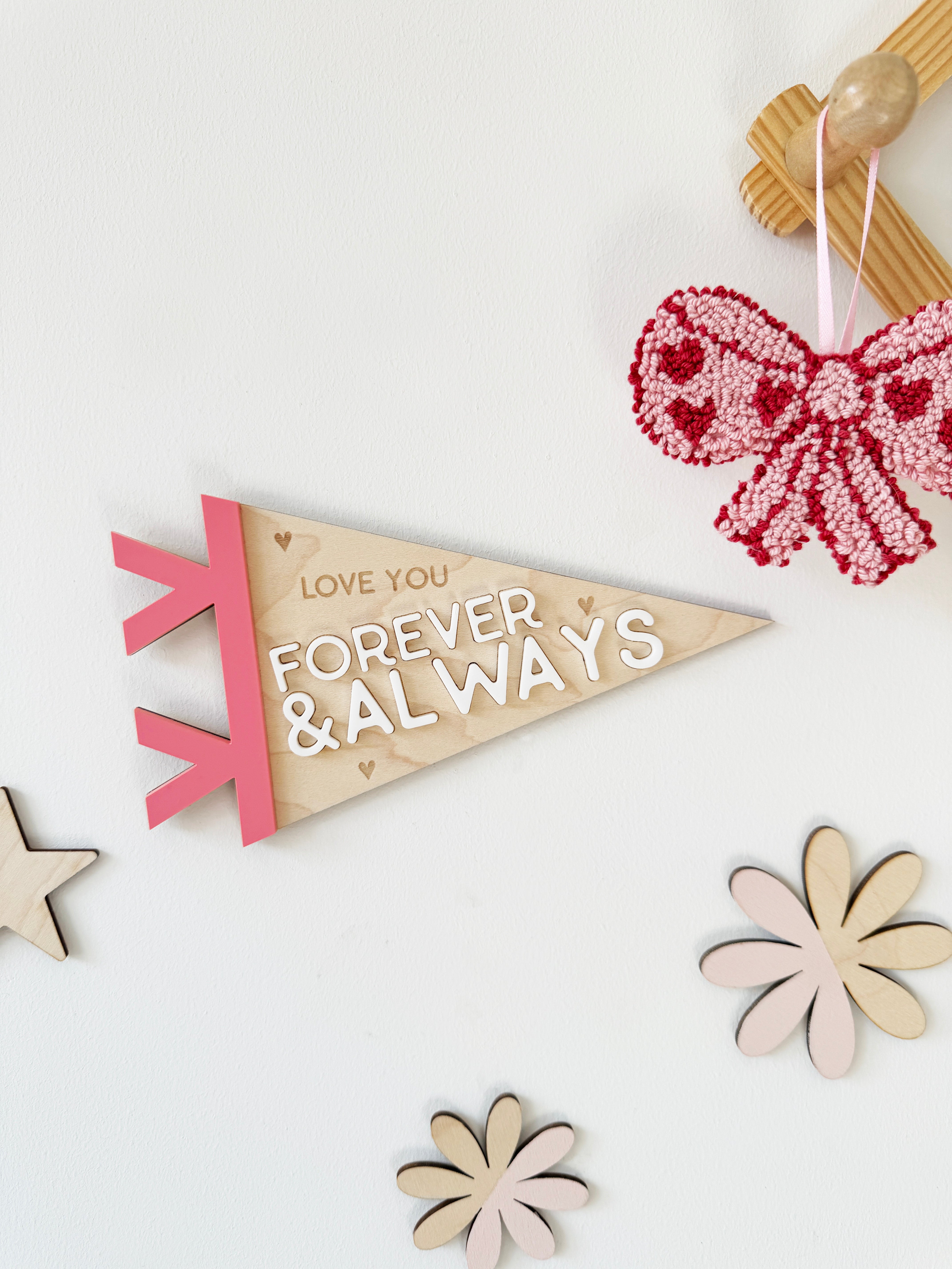 Forever & Always pennant flag (Return of the Rays)