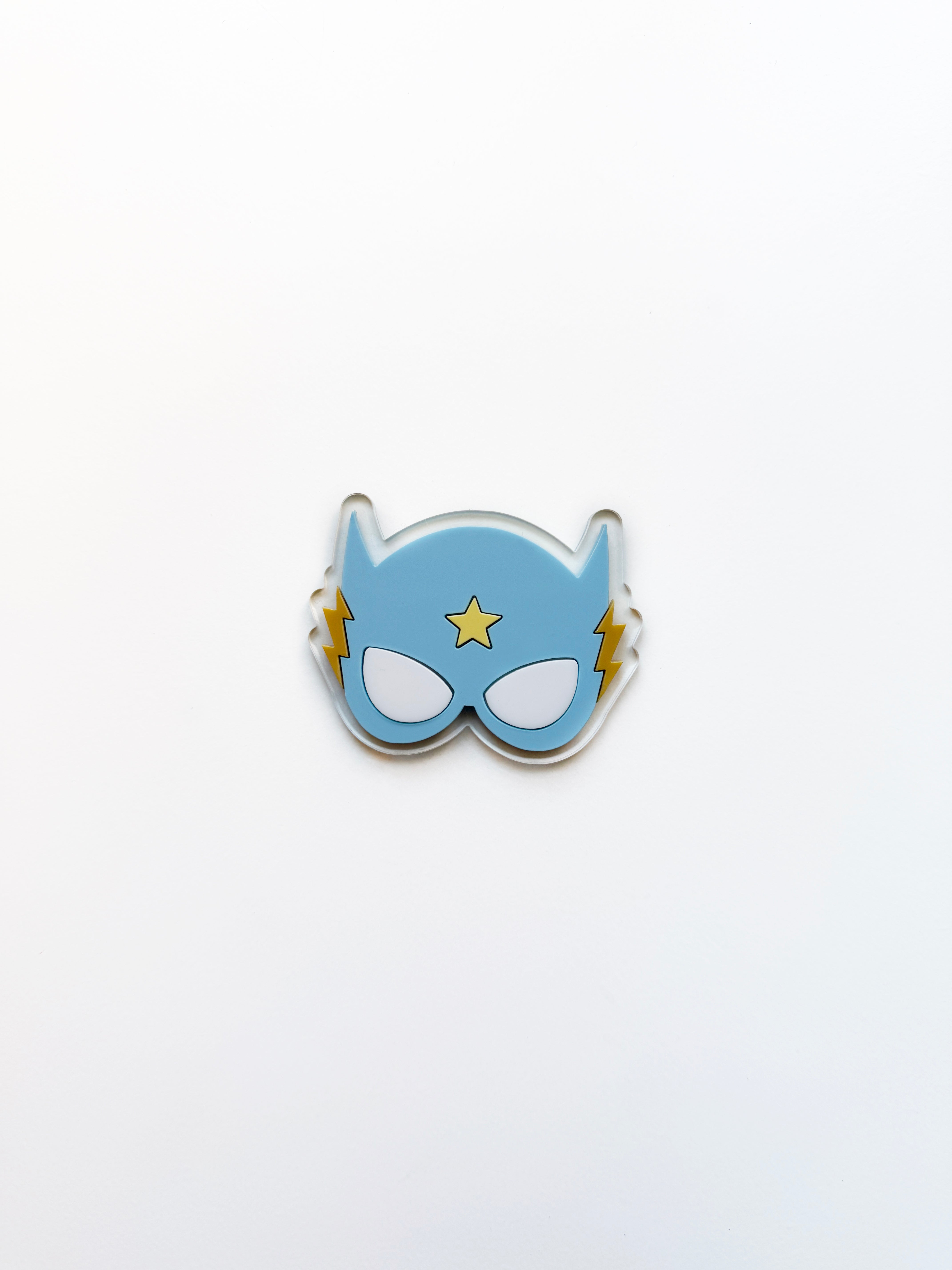 Superhero bolt locker magnet