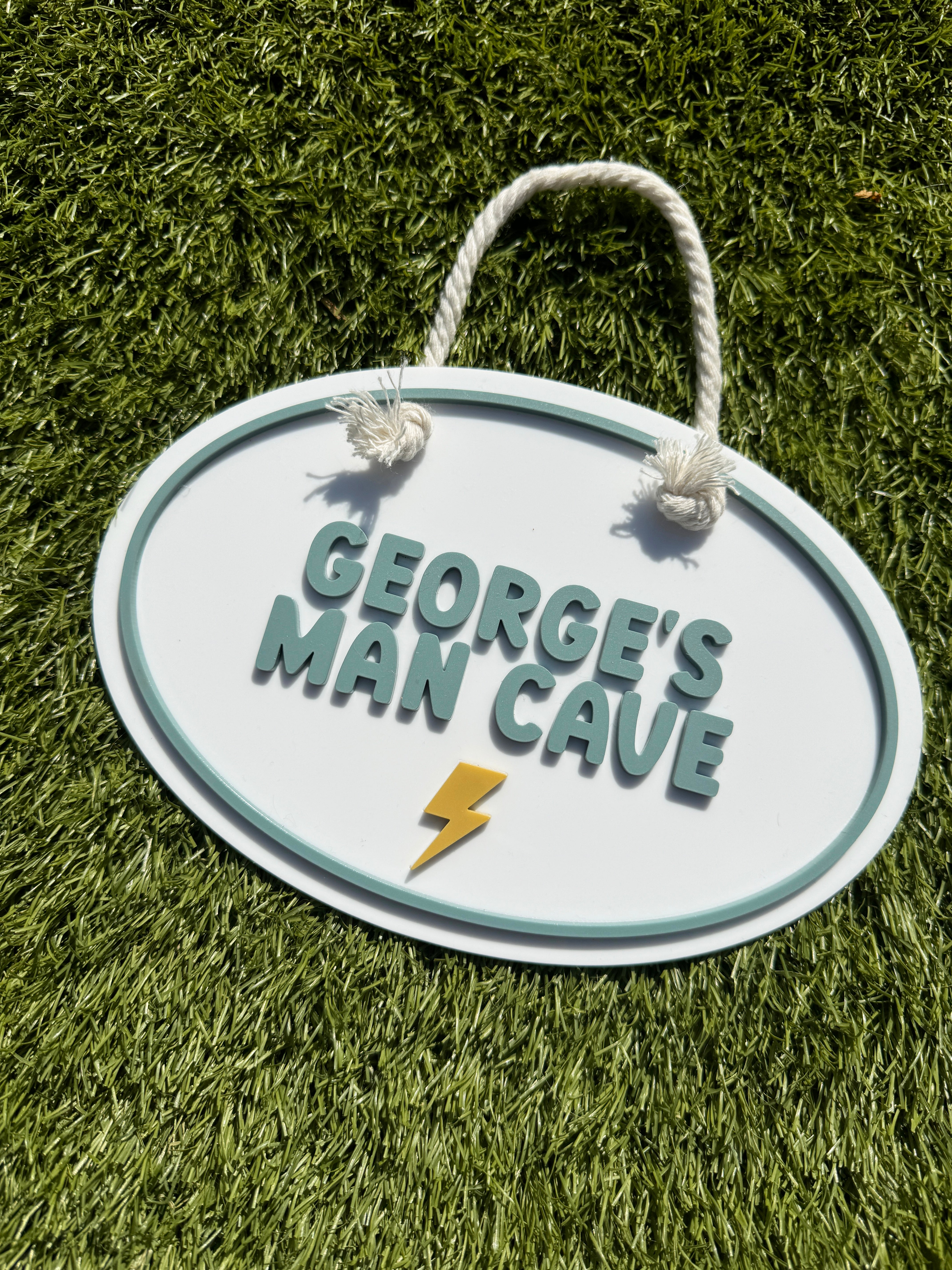 Personalised bolt playhouse sign