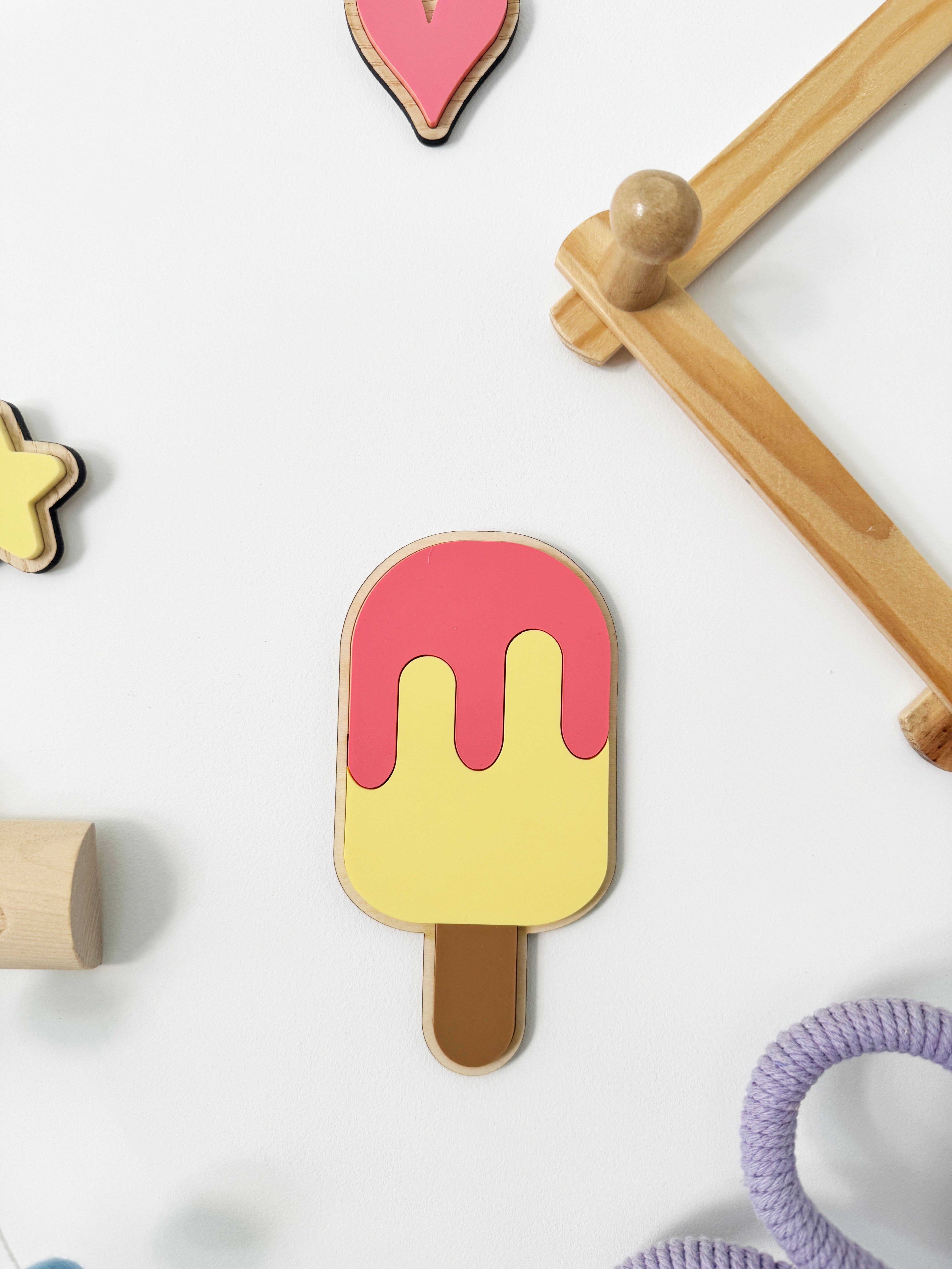 Summer ice lolly wall shape