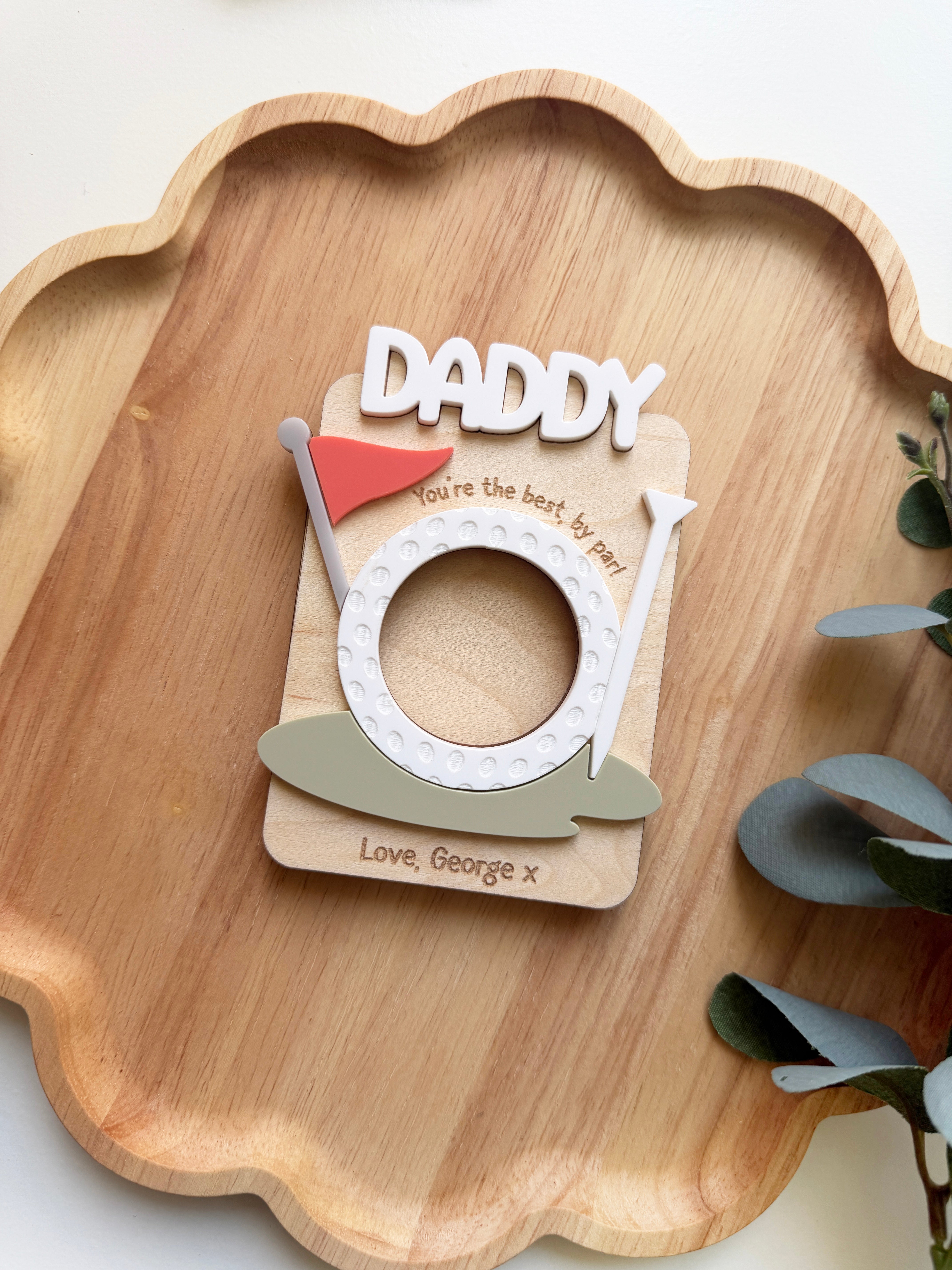 Personalised Daddy/Grandparent Fridge Magnet - Golf par