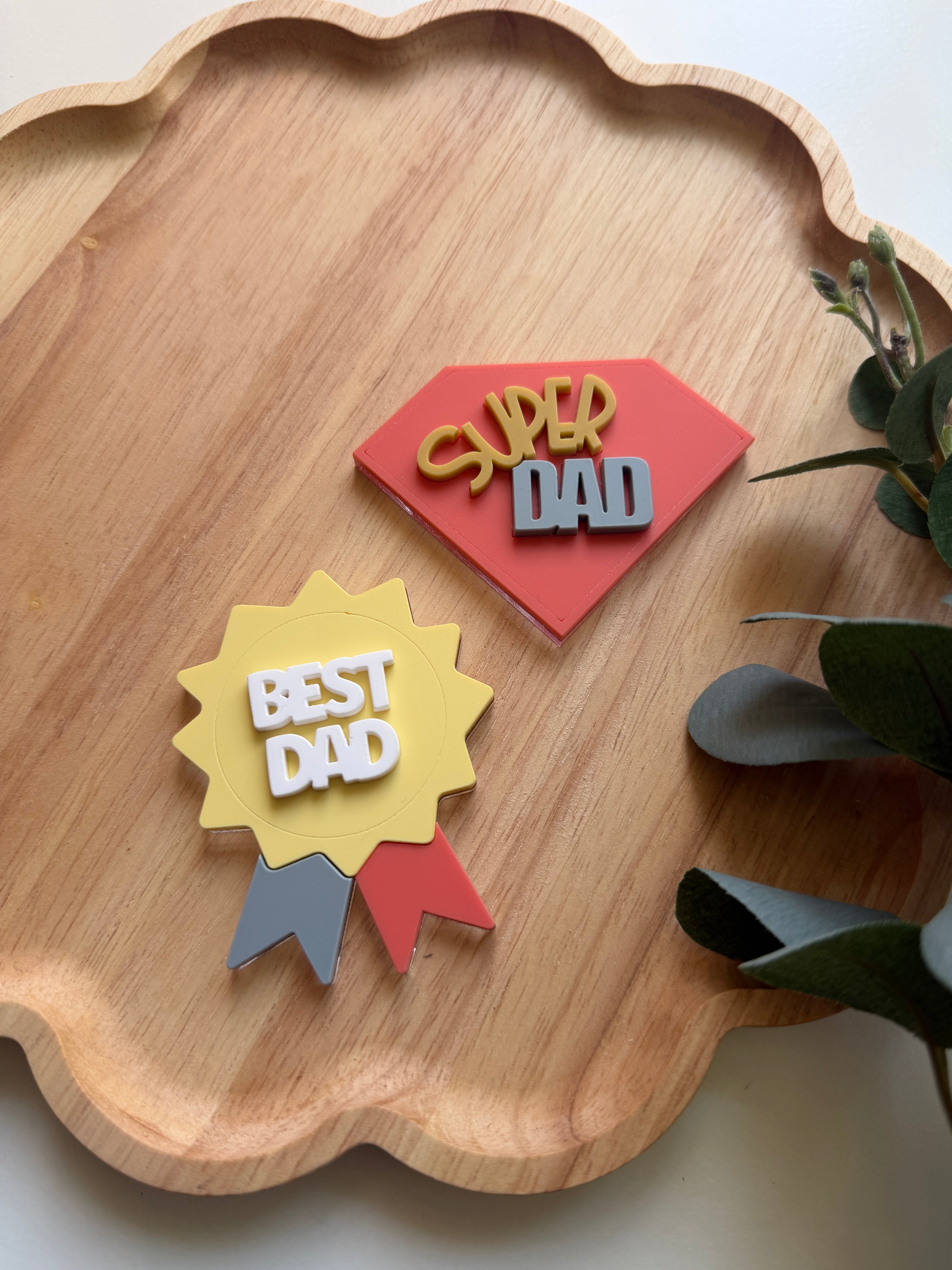 Best dad/grandparent magnet/badge