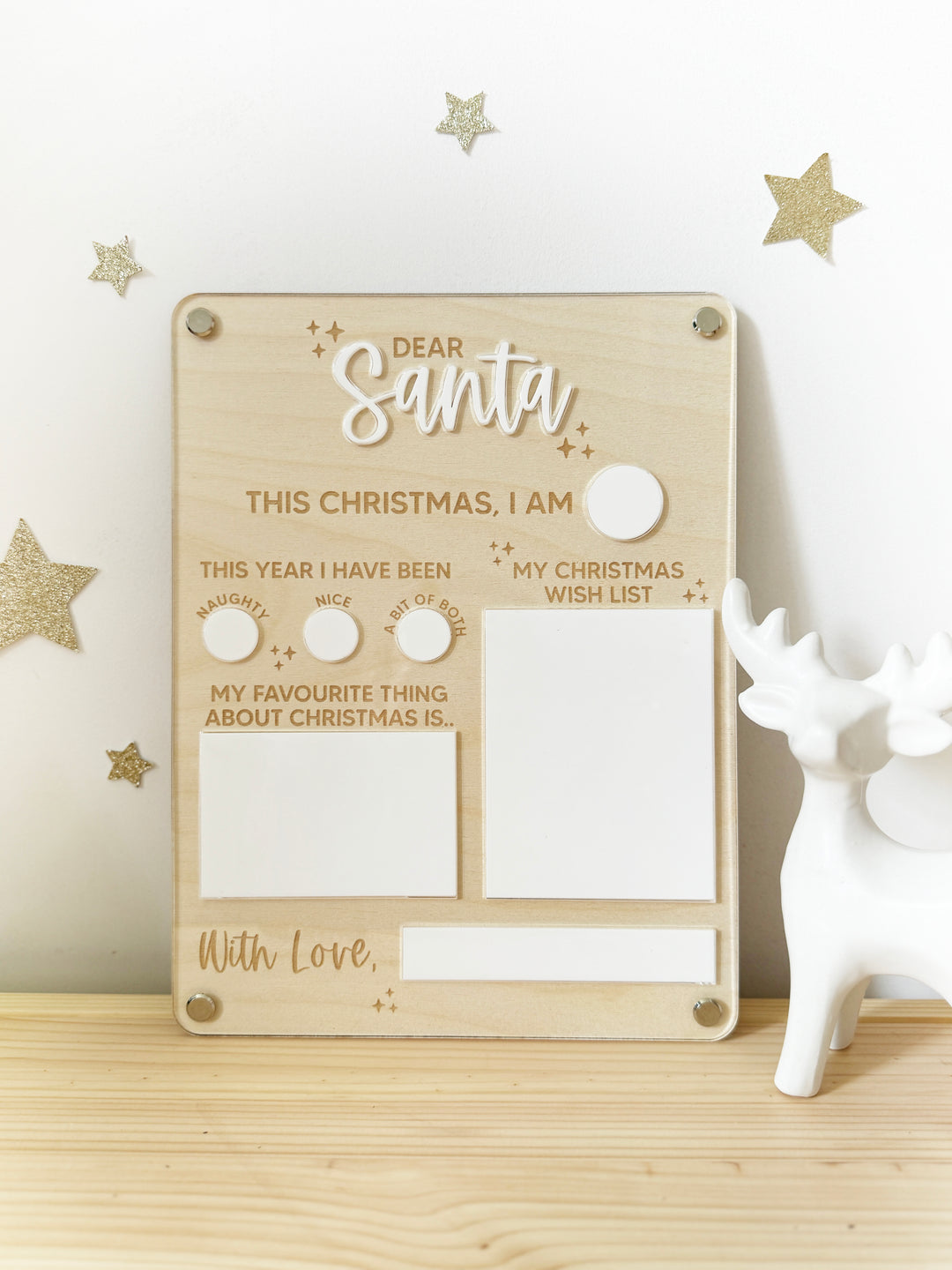 Letter to santa wipe board