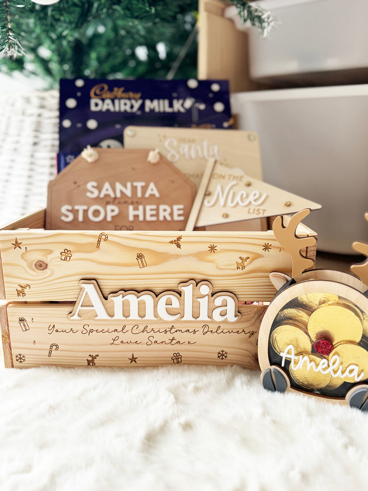 Personalised reindeer coin holder *Limited Availability*