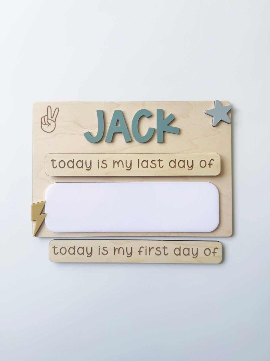 Personalised First/Last Day School Board - Cool kid