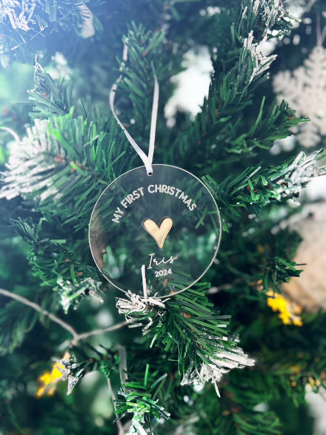Personalised My first Christmas tree decoration